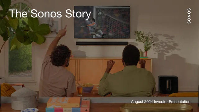 Sonos — The Sonos Story investment banking deck cover