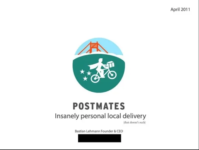 Postmates investment banking deck cover