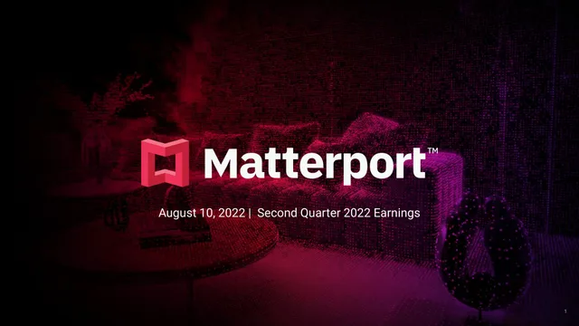 Matterport investment banking deck cover