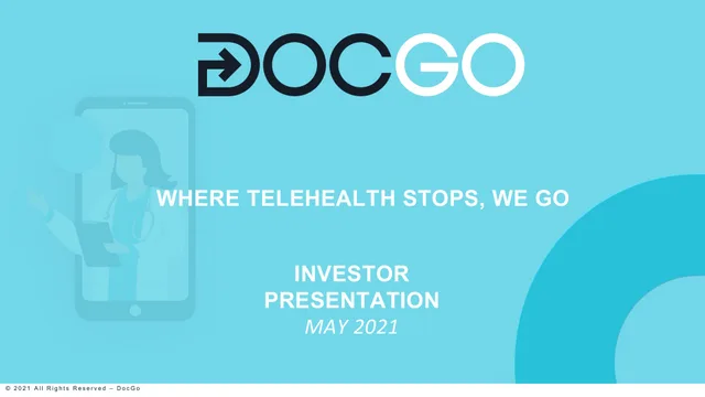 Docgo — Title Slide investment banking deck cover