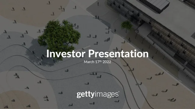 Getty — Investor Presentation investment banking deck cover