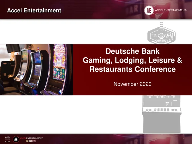 Accel Entertaiment — Deutsche Bank Gaming, Lodging, Leisure & Restaurants Conference investment banking deck cover