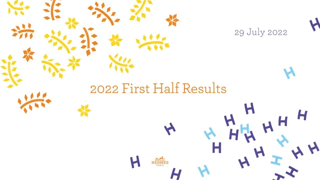 Hermes — 2022 First Half Results investment banking deck cover