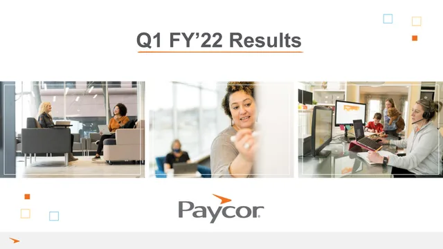 Paycor — Q1 FY’22 Results investment banking deck cover
