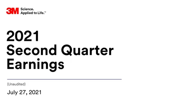 3m — 2021 Second Quarter Earnings investment banking deck cover