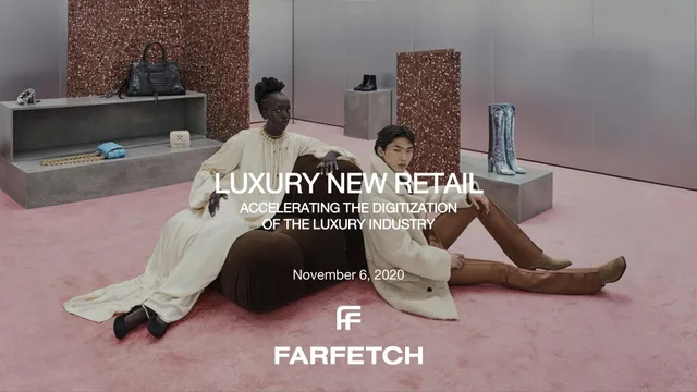 Farfetch — Luxury New Retail investment banking deck cover
