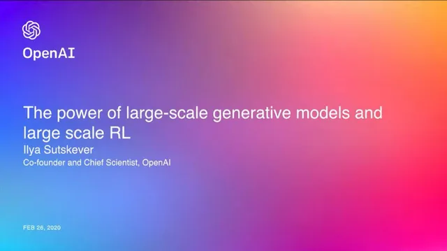 Openai — The power of large-scale generative models and large scale RL deck cover