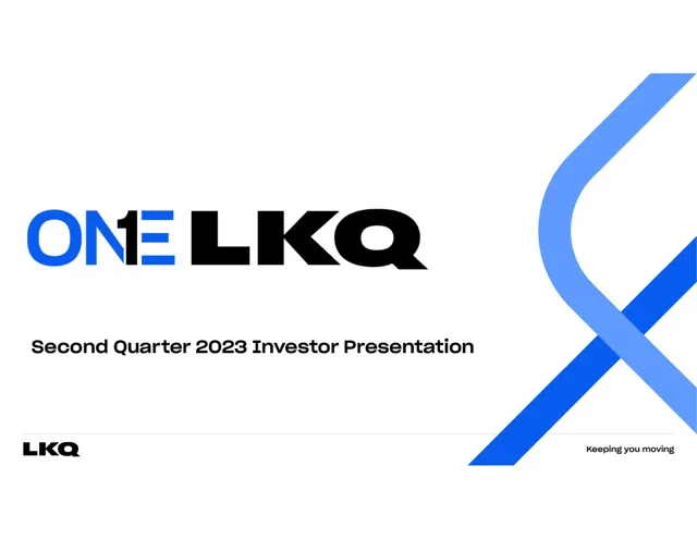 Lkq — One Lkq investment banking deck cover