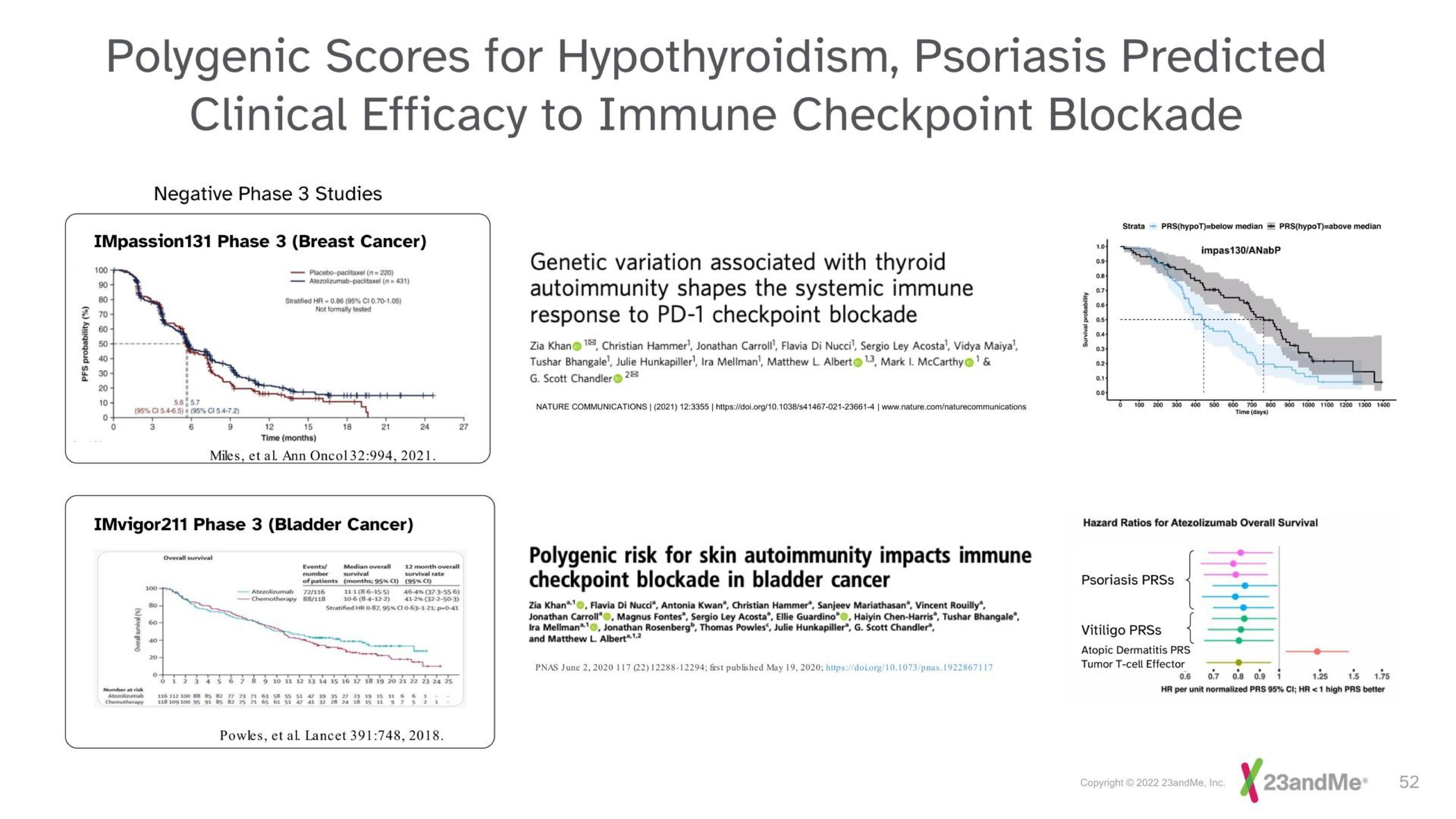 Case Study slide 52 from 23andme — 23andMe R&D Day