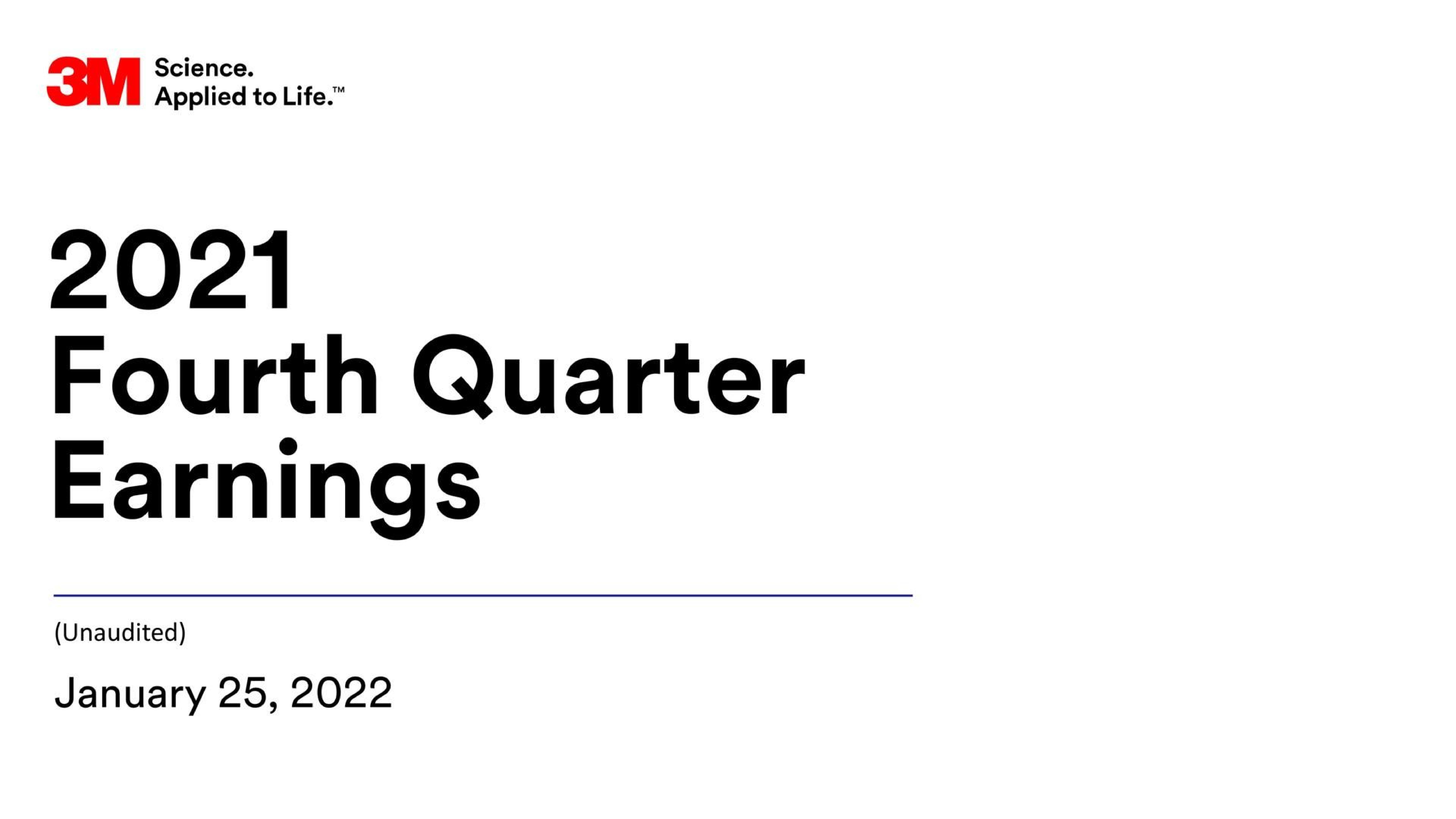 3m — 2021 Fourth Quarter Earnings investment banking deck slide