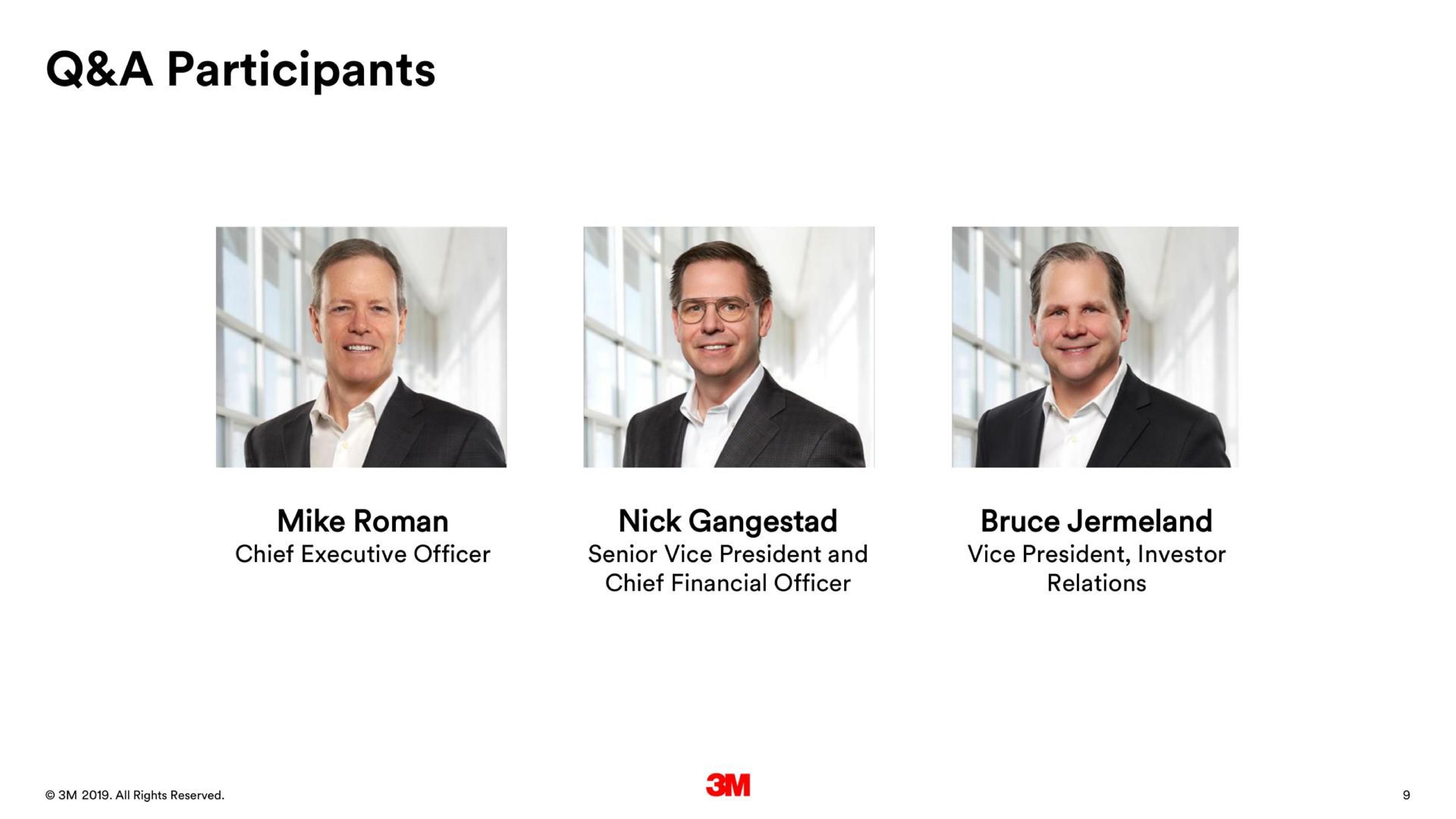 Team slide 9 from 3m — 3M to Acquire Acelity Inc.