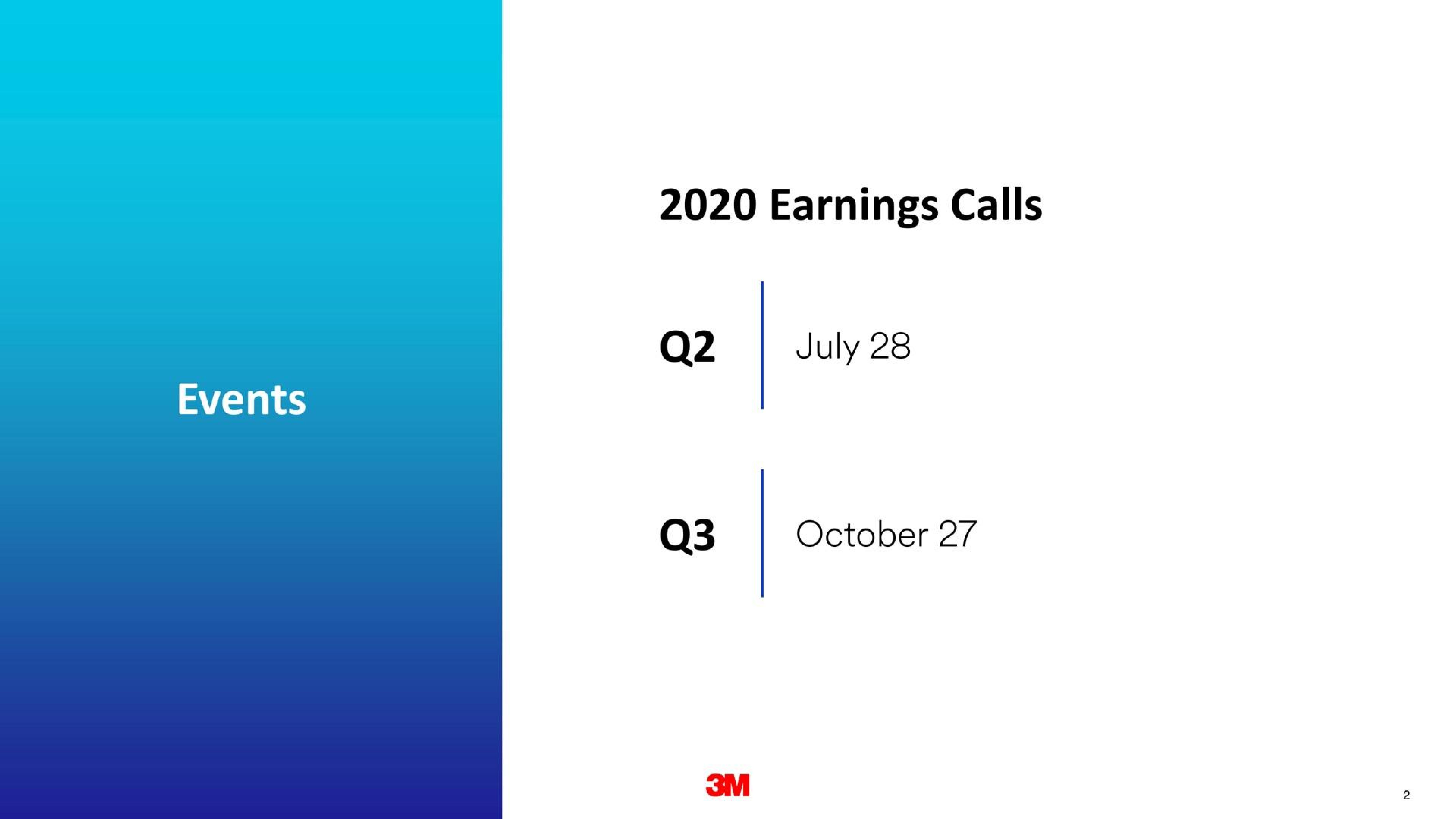 Timeline slide 2 from 3m — 2020 First Quarter Business Review