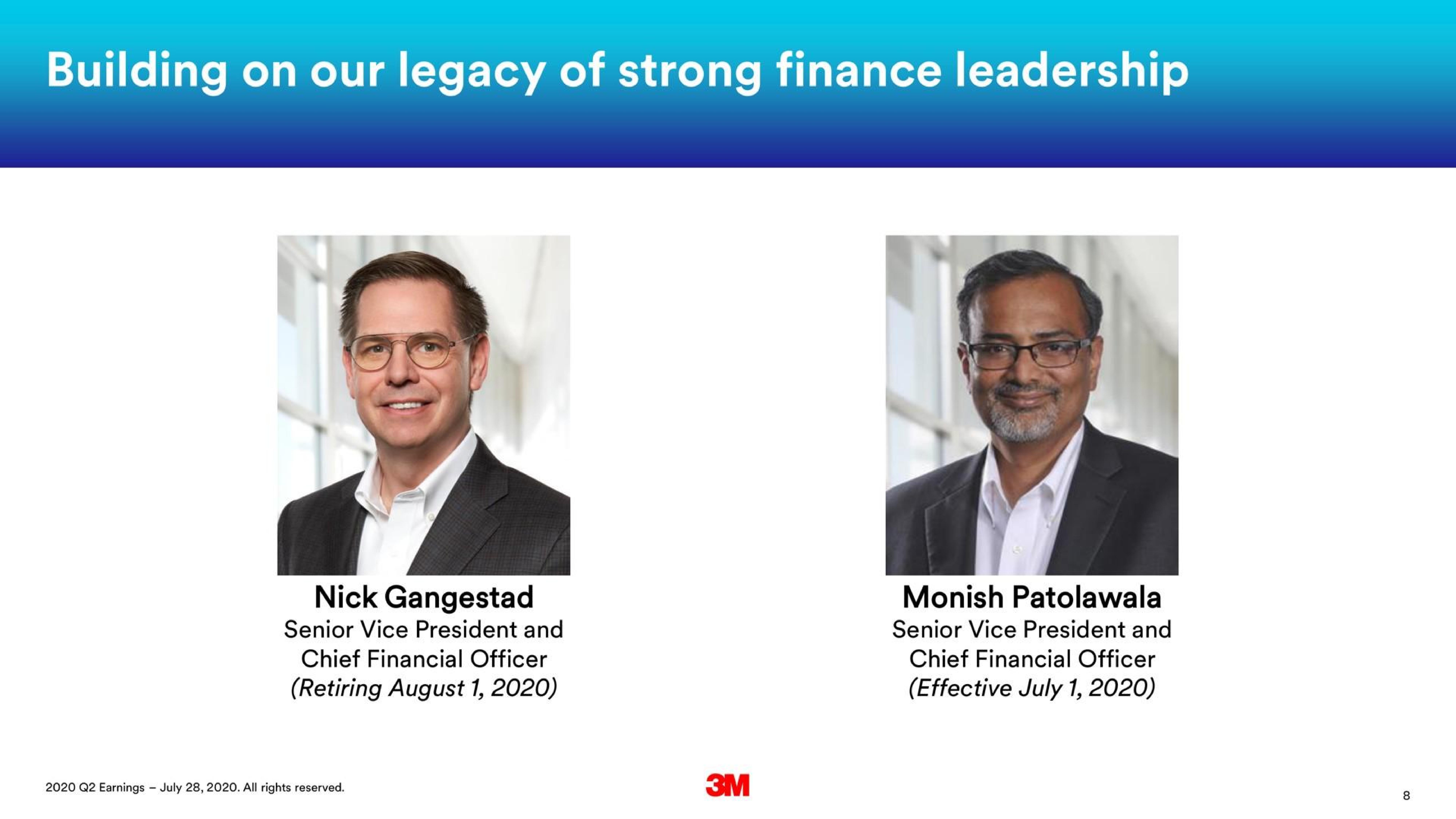 Team slide 8 from 3m — 2020 Second Quarter Business Review