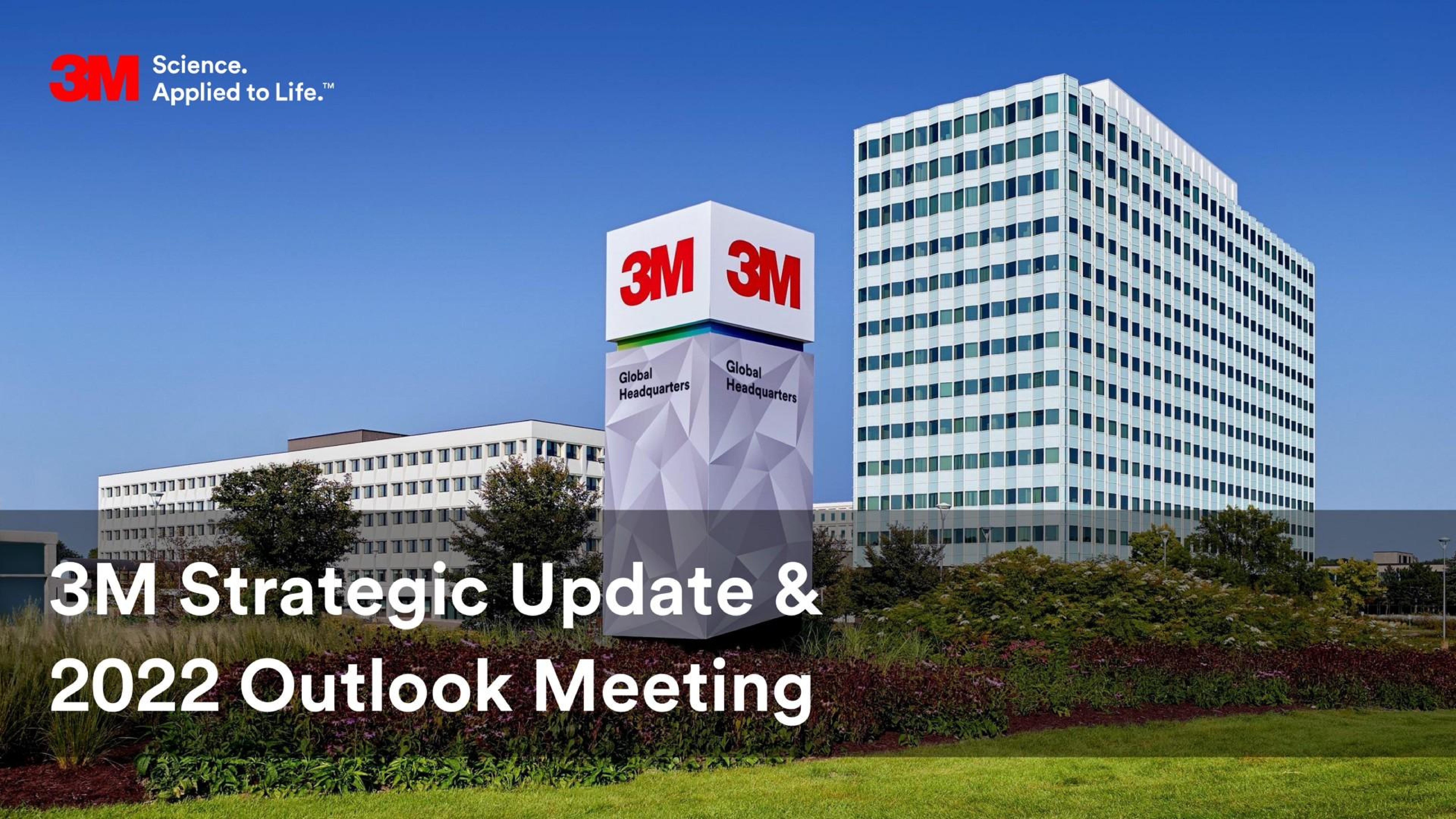 3m — 3M Strategic Update & 2022 Outlook Meeting investment banking deck slide