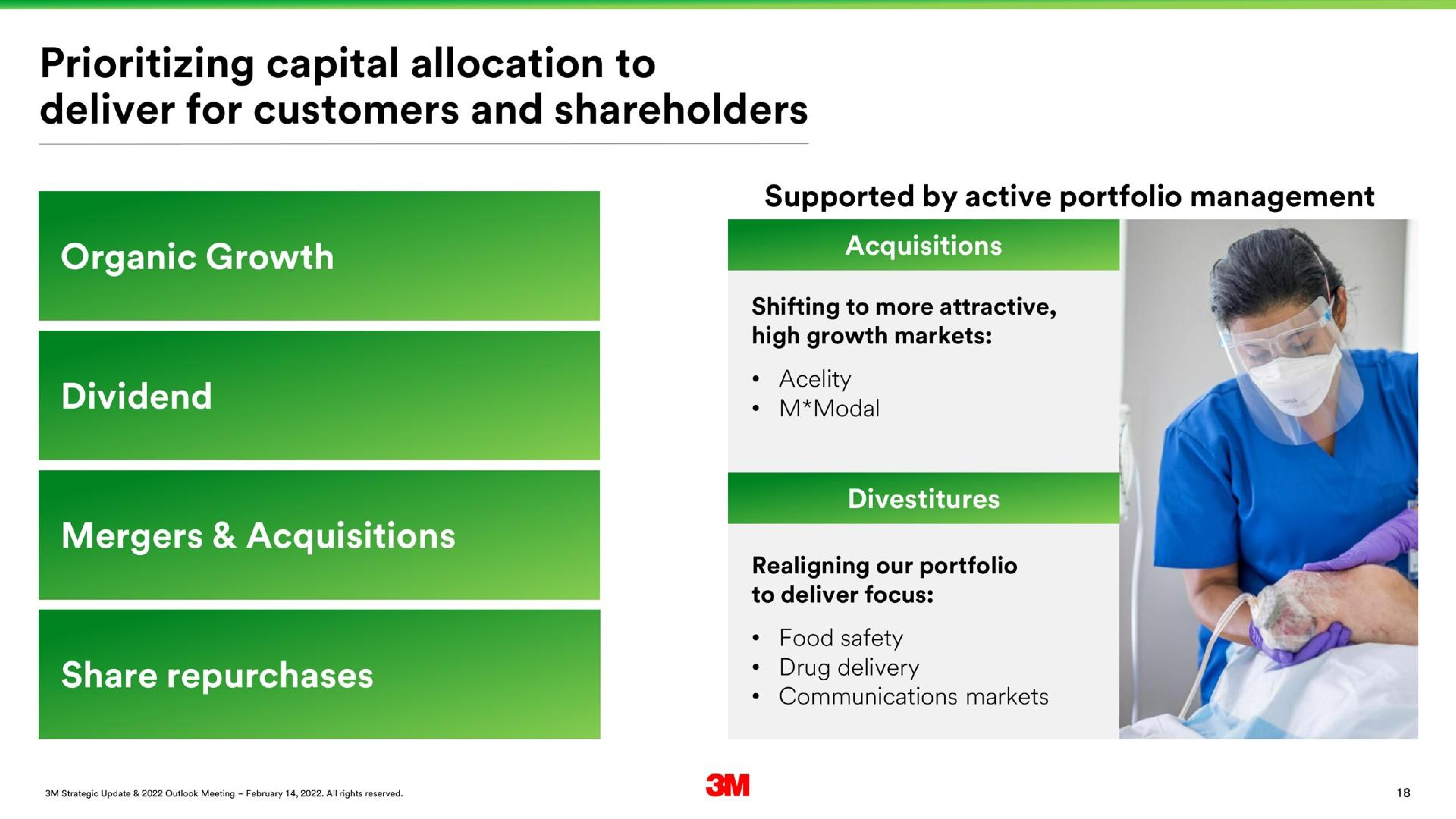 Framework slide 18 from 3m — 3M Strategic Update & 2022 Outlook Meeting