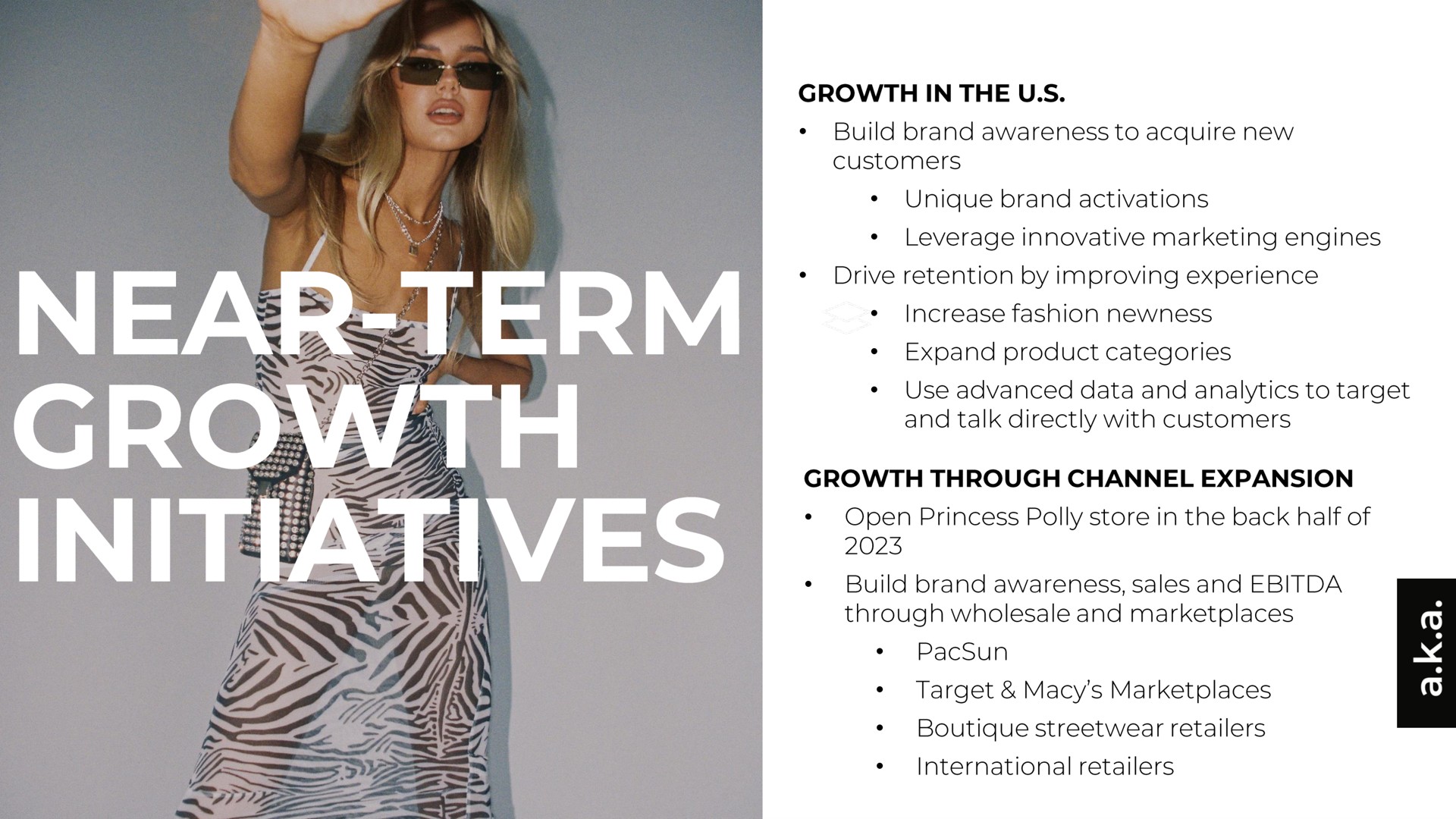 Text slide 11 from A K A Brands — a.k.a. BRANDS
