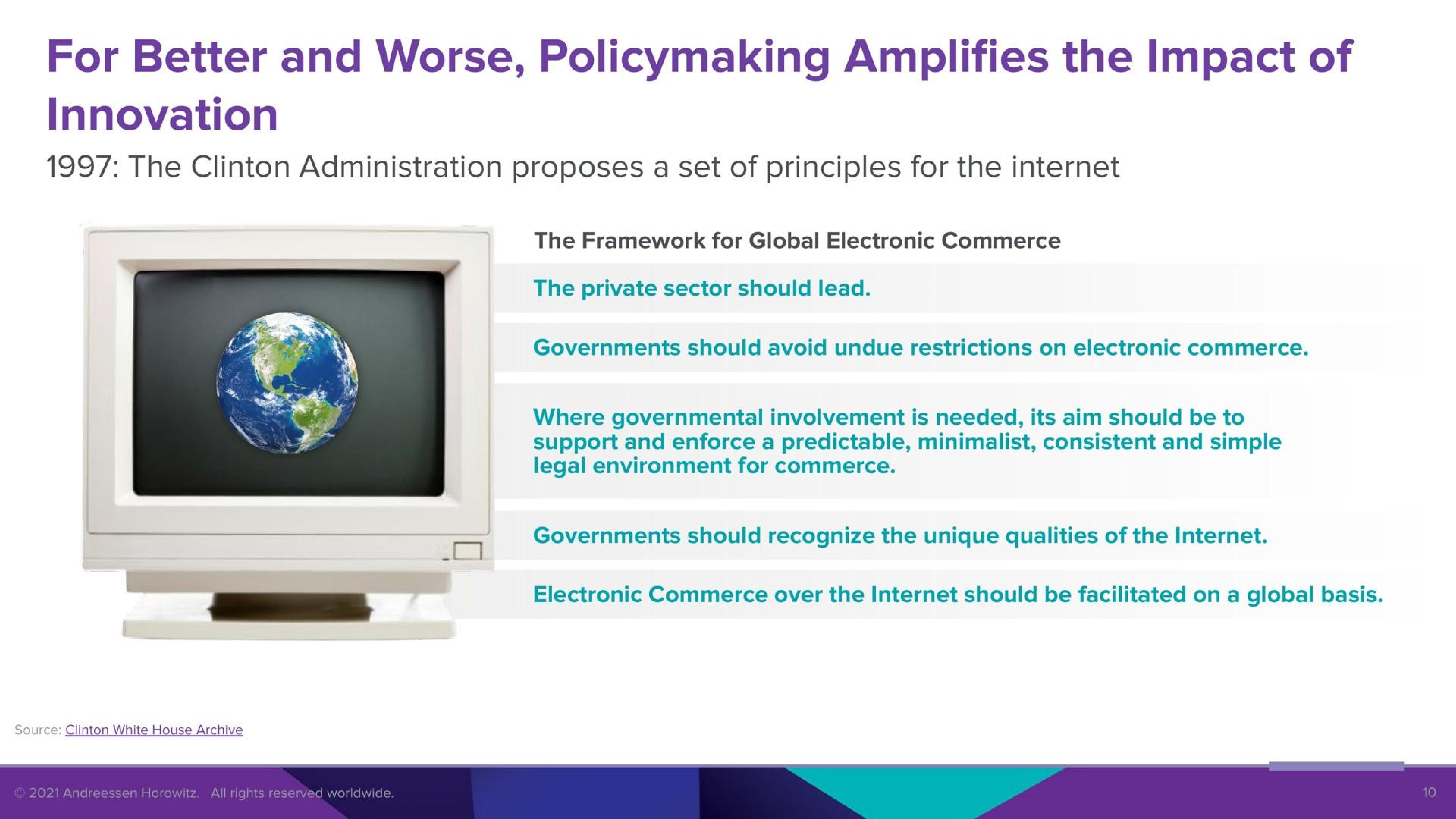 Text slide 10 from A16z — How to Win the Future