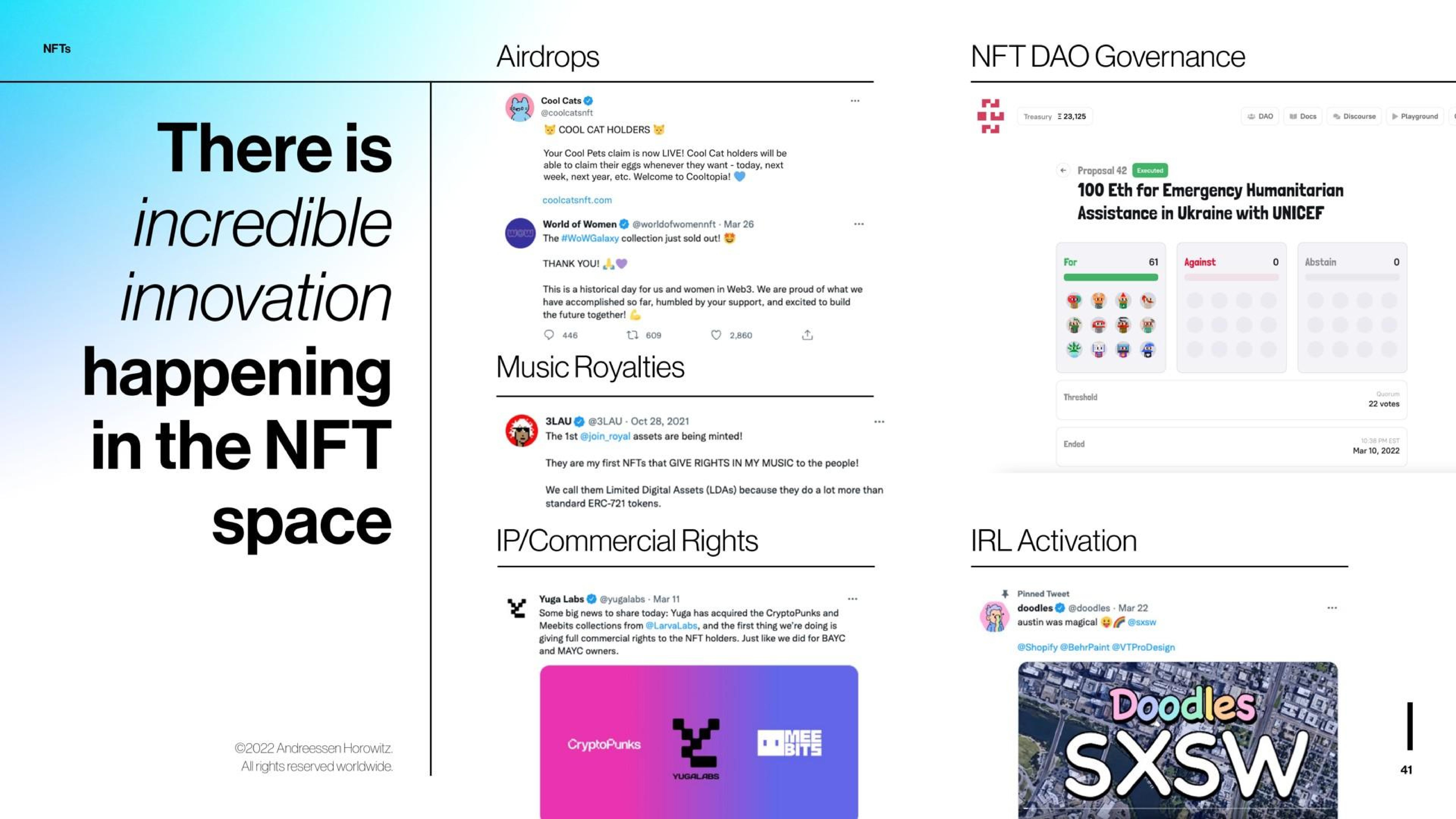 Case Study slide 41 from A16z — State of Crypto