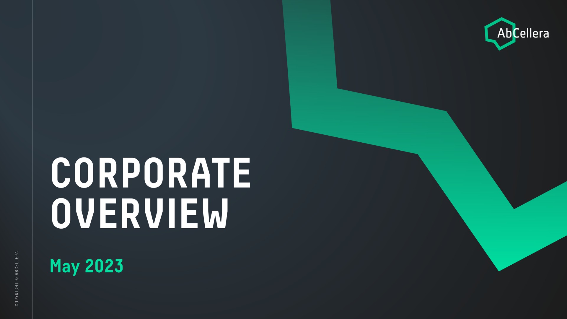 Abcellera — Corporate Overview investment banking deck slide