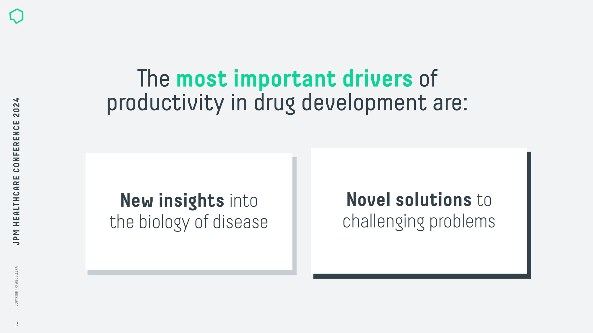 Framework slide 3 from Abcellera — Corporate Overview