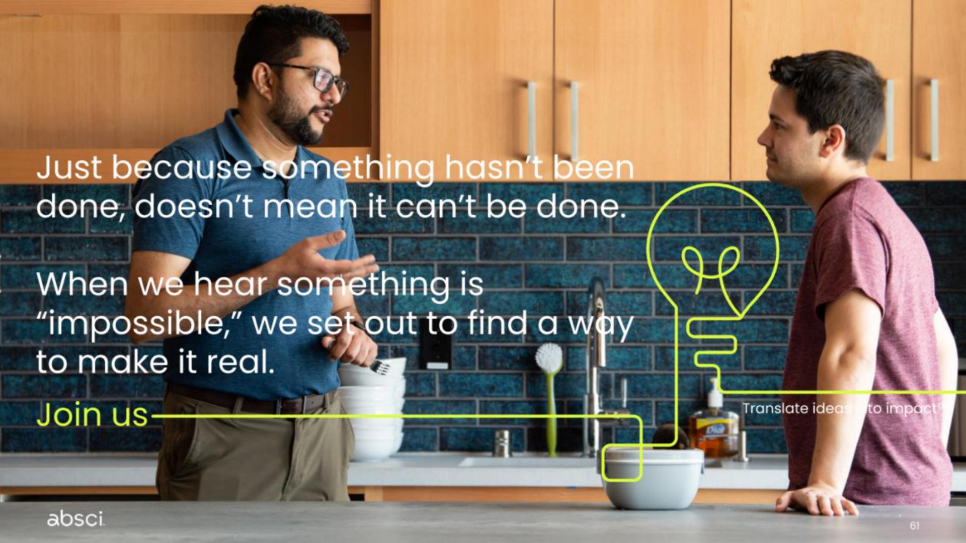 Quote slide 61 from Absci — Title Slide