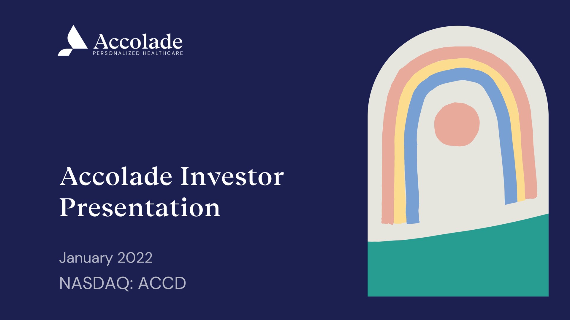 Accolade — Accolade Investor Presentation investment banking deck slide