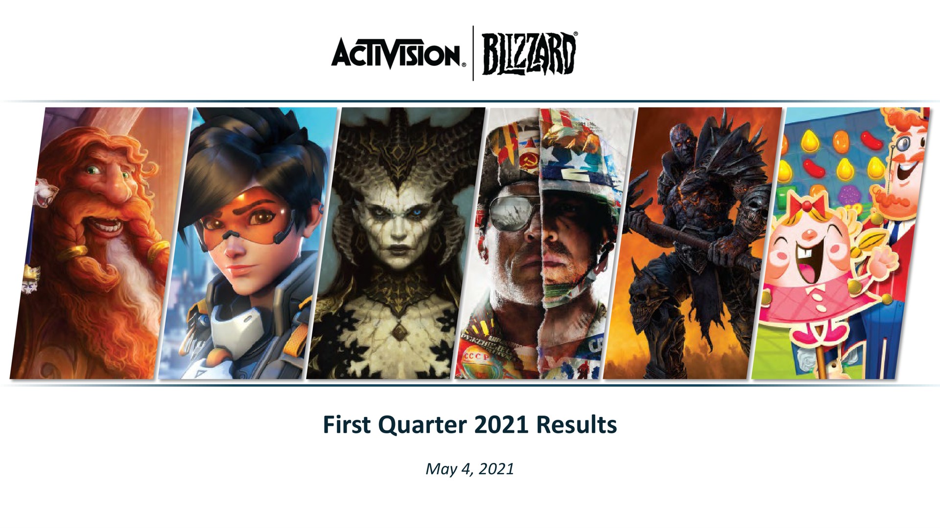 Activision Blizzard — First Quarter 2021 Results investment banking deck slide