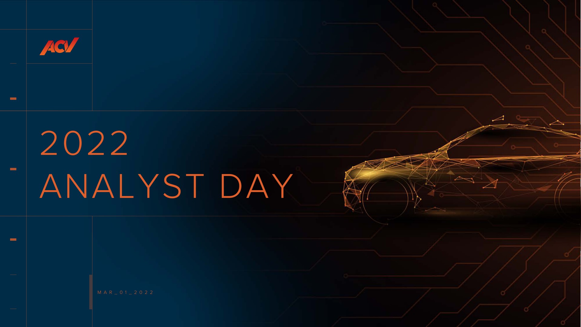 Acv Auctions — 2022 Analyst Day investment banking deck slide