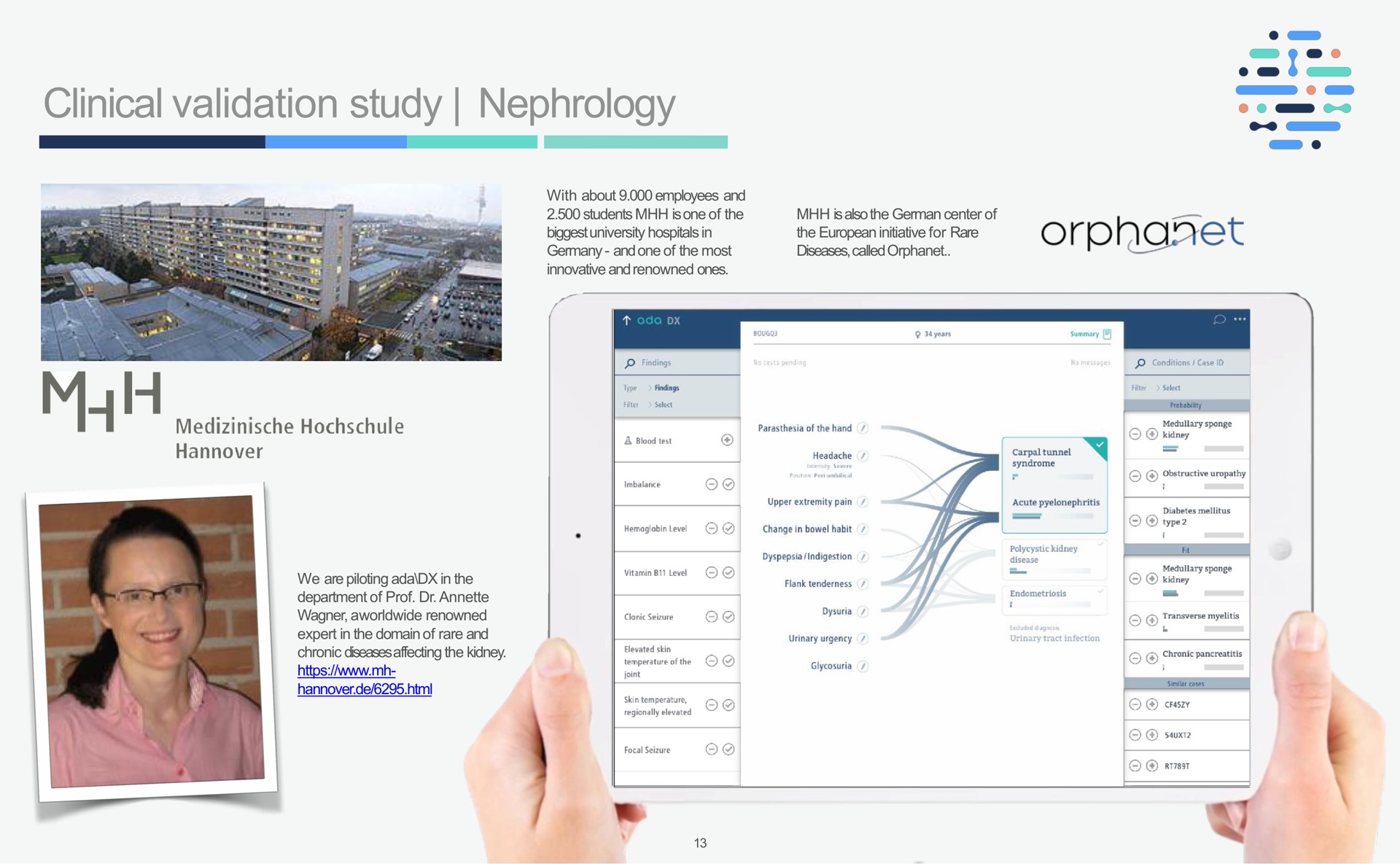 Case Study slide 13 from Ada Health — ada \inside