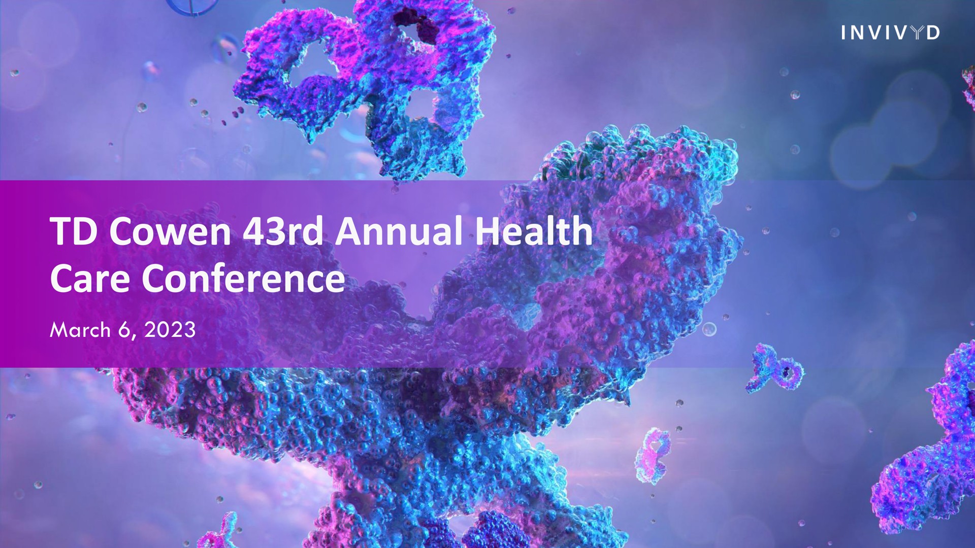Adagio Therapeutics — TD Cowen 43rd Annual Health Care Conference investment banking deck slide