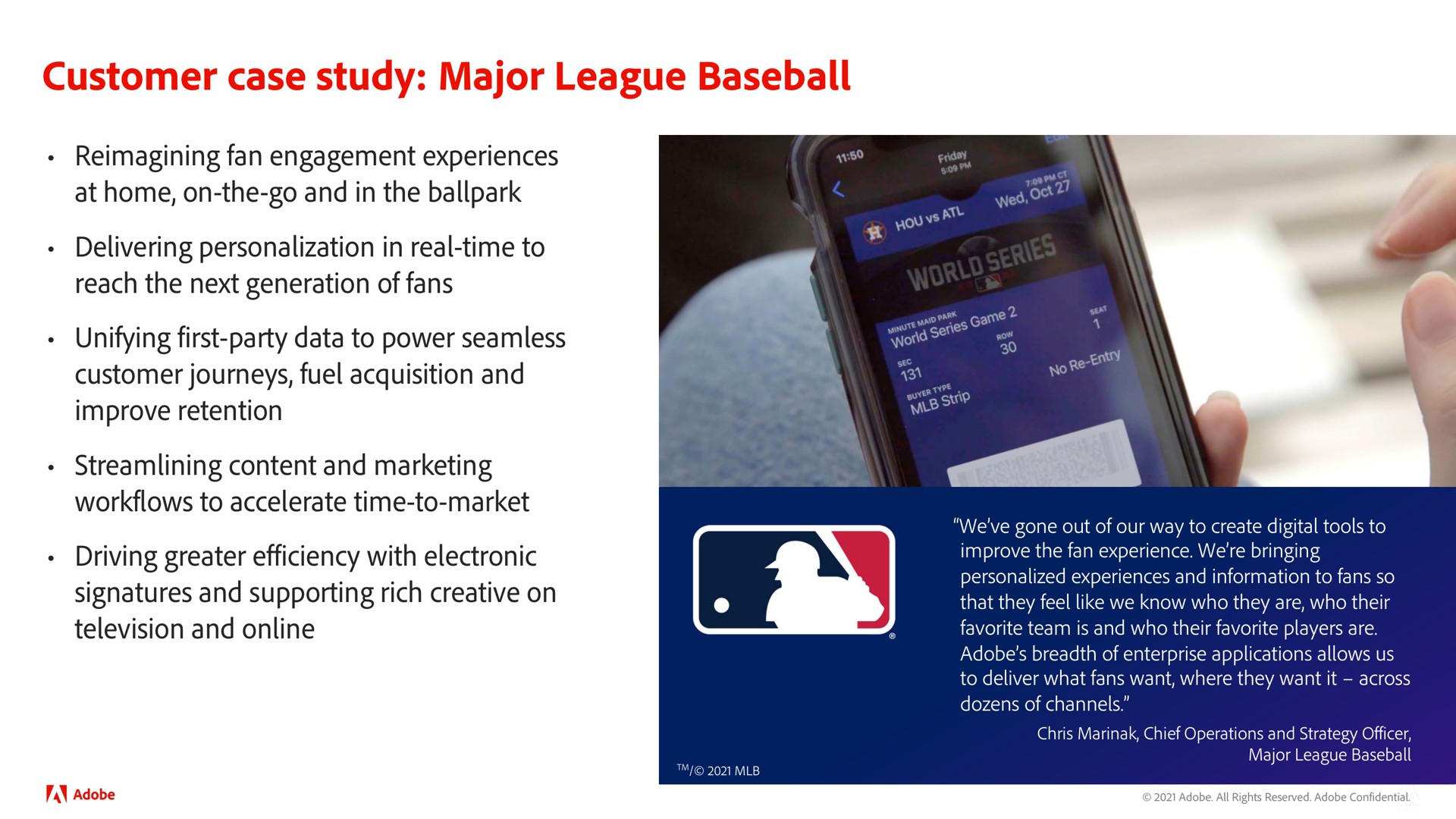 Case Study slide 30 from Adobe — Adobe Financial Analyst Meeting