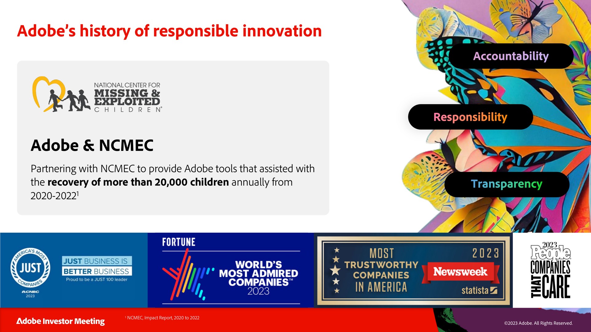 Case Study slide 72 from Adobe — Adobe Investor Meeting
