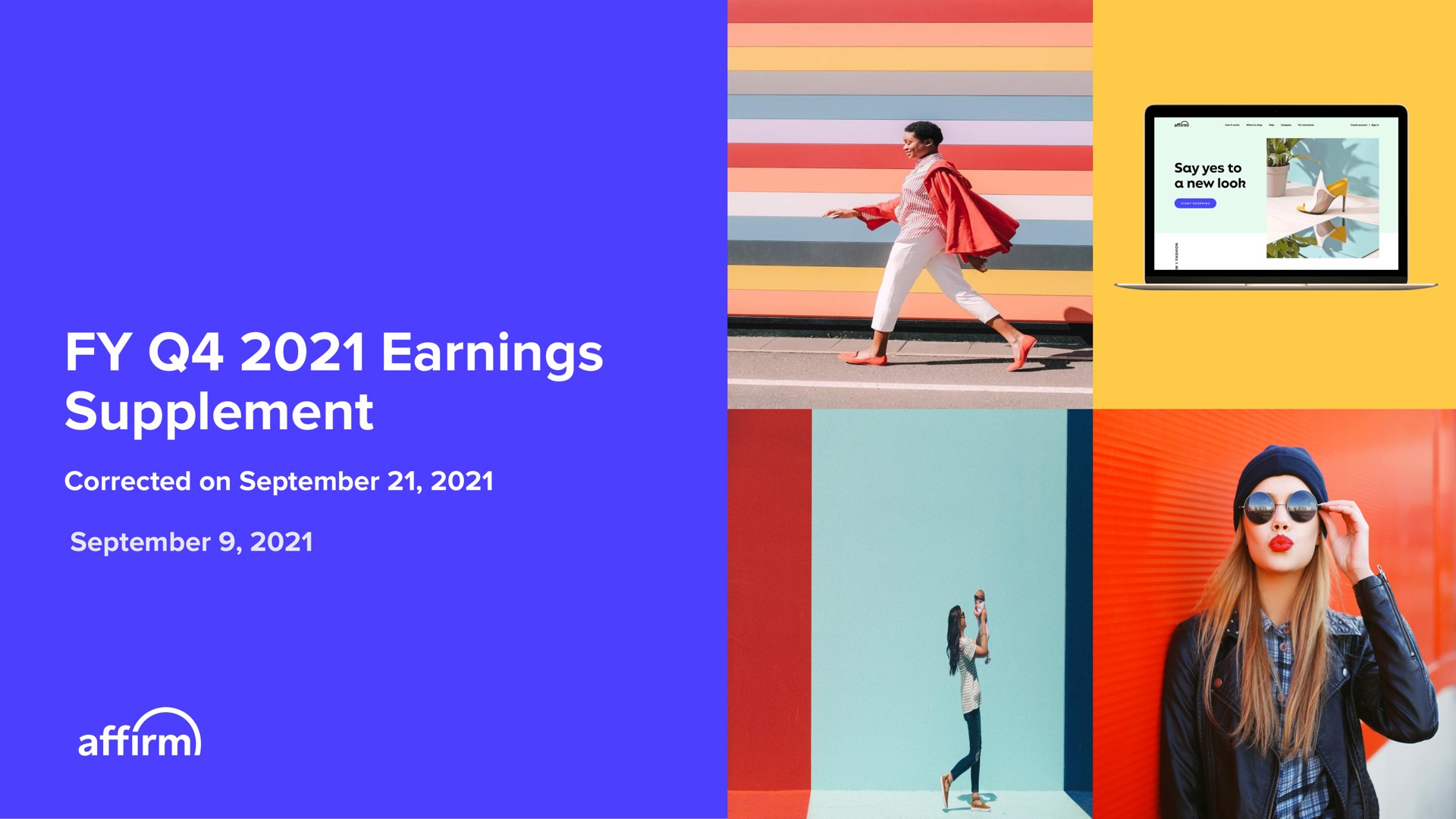 Affirm — FY Q4 2021 Earnings Supplement investment banking deck slide