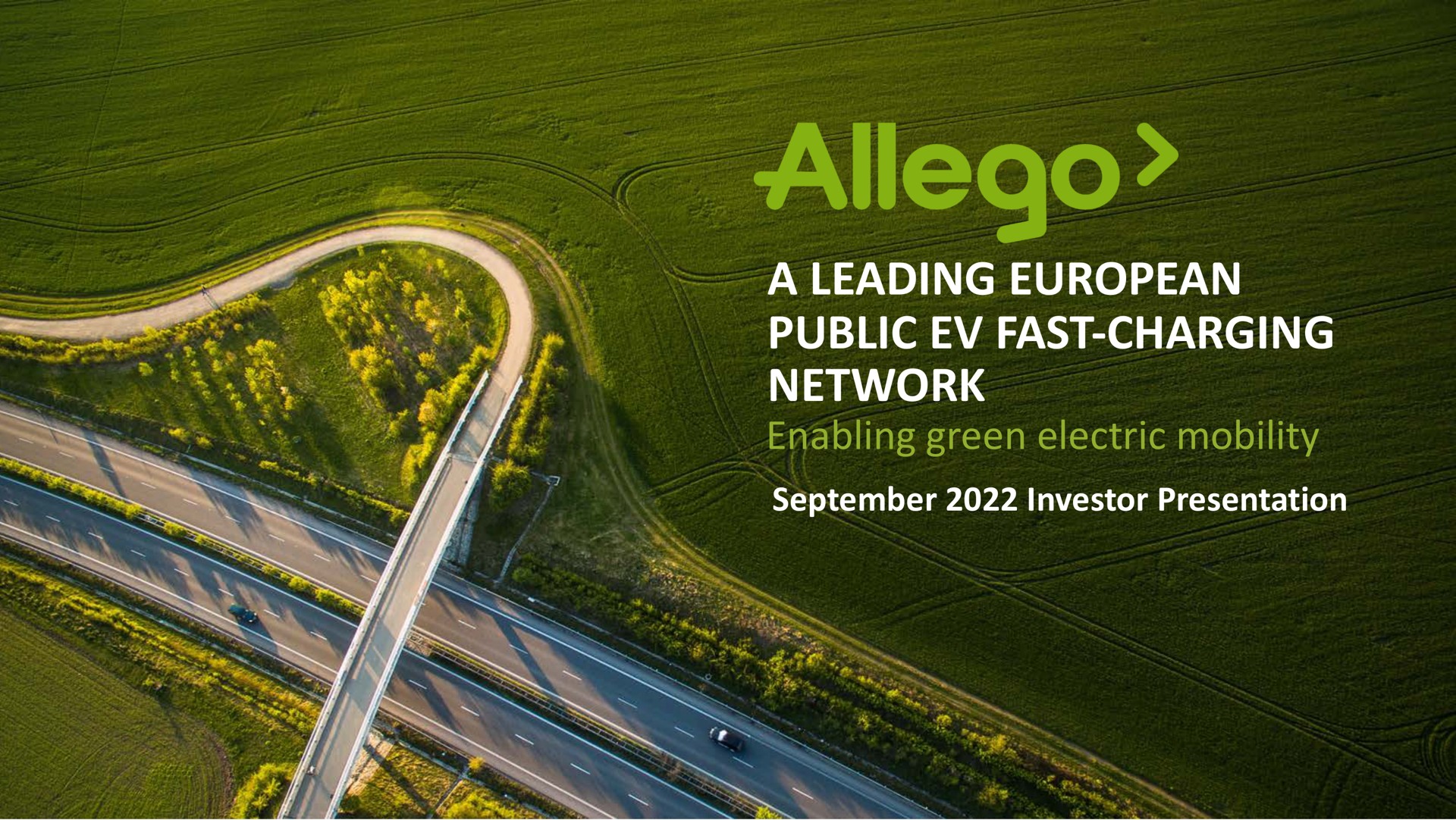 Allego — A Leading European Public Ev Fast-charging Network investment banking deck slide
