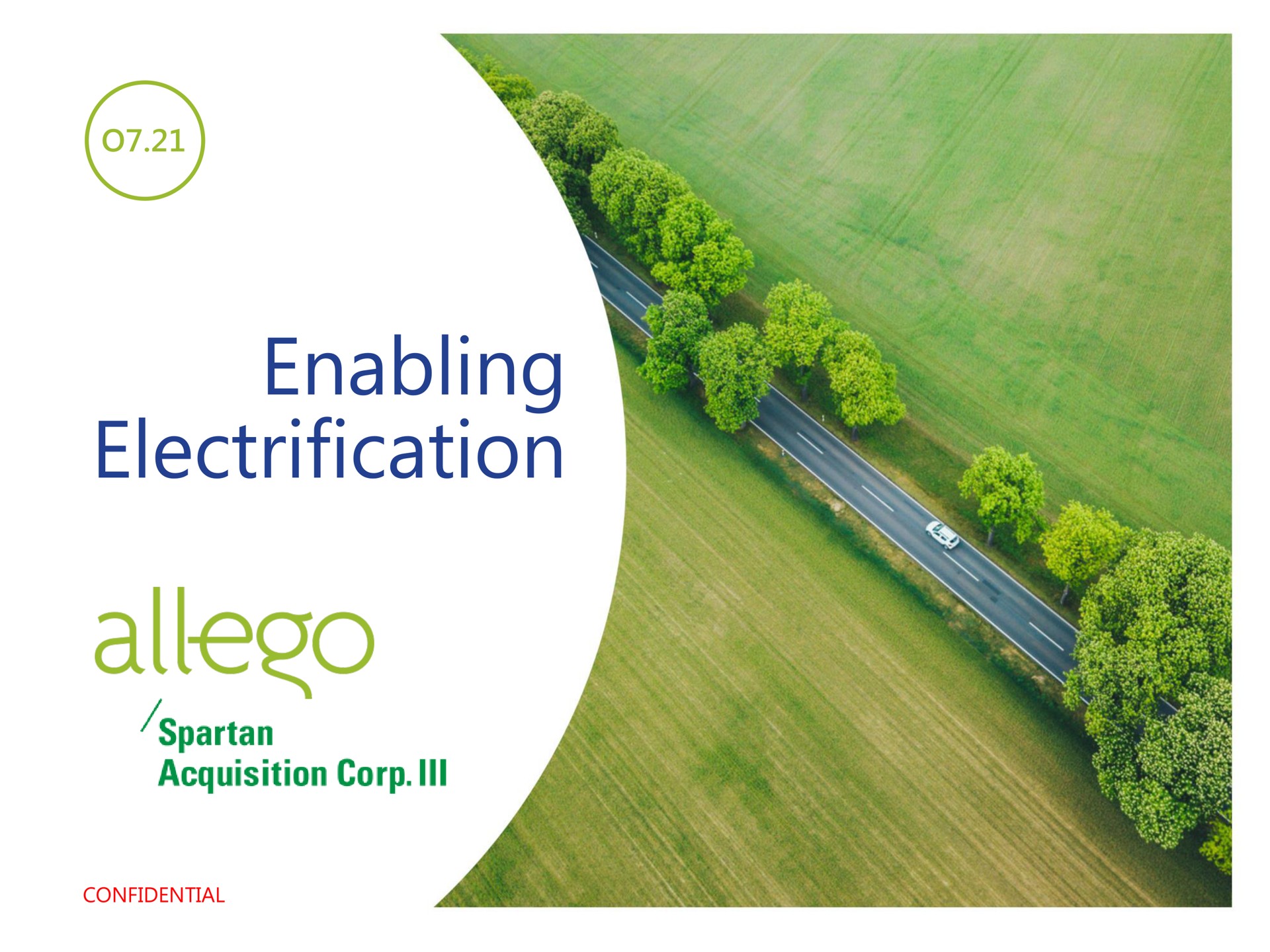 Allego — Enabling Electrification investment banking deck slide