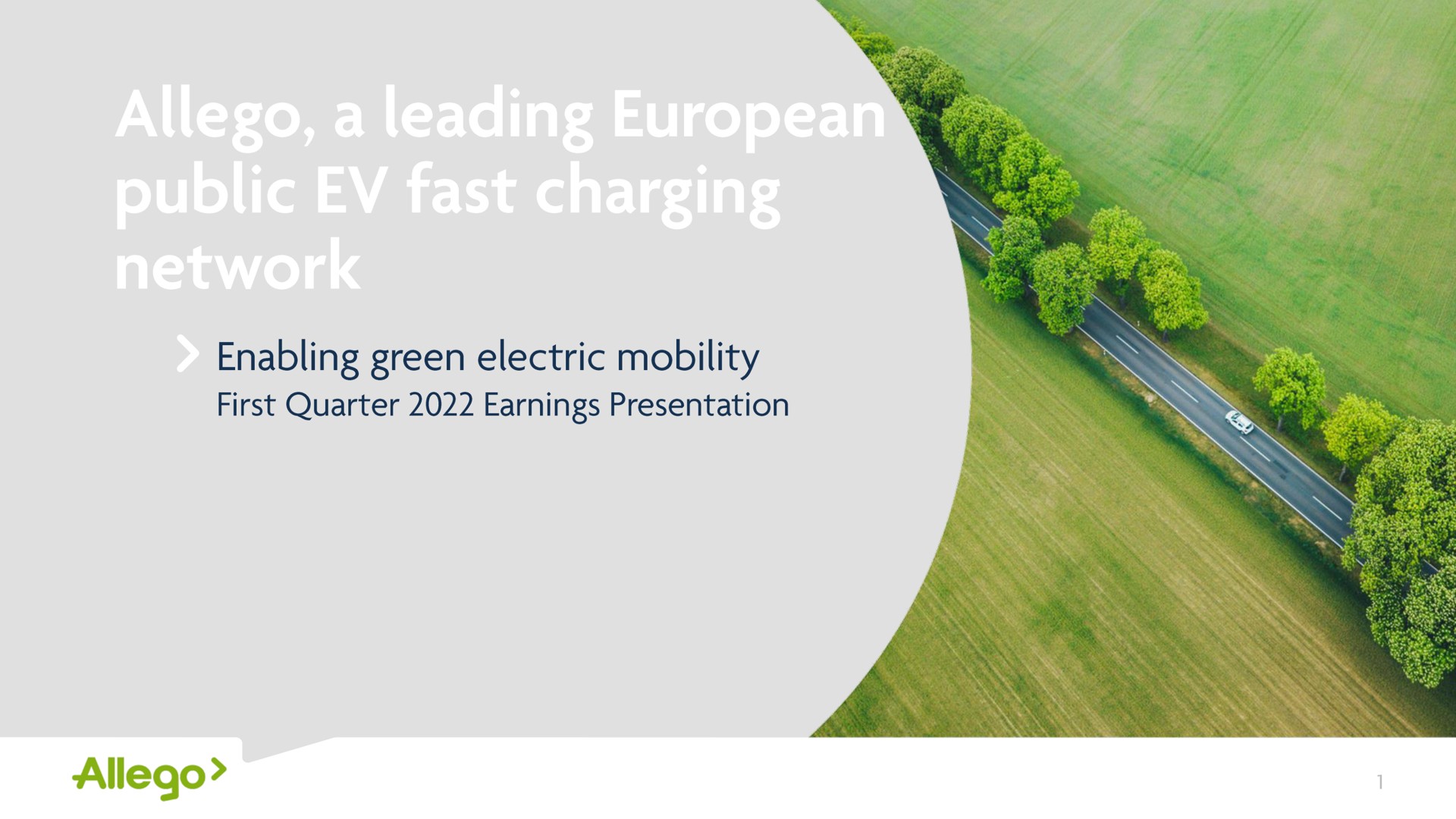 Allego — Allego, a leading European public EV fast charging network investment banking deck slide