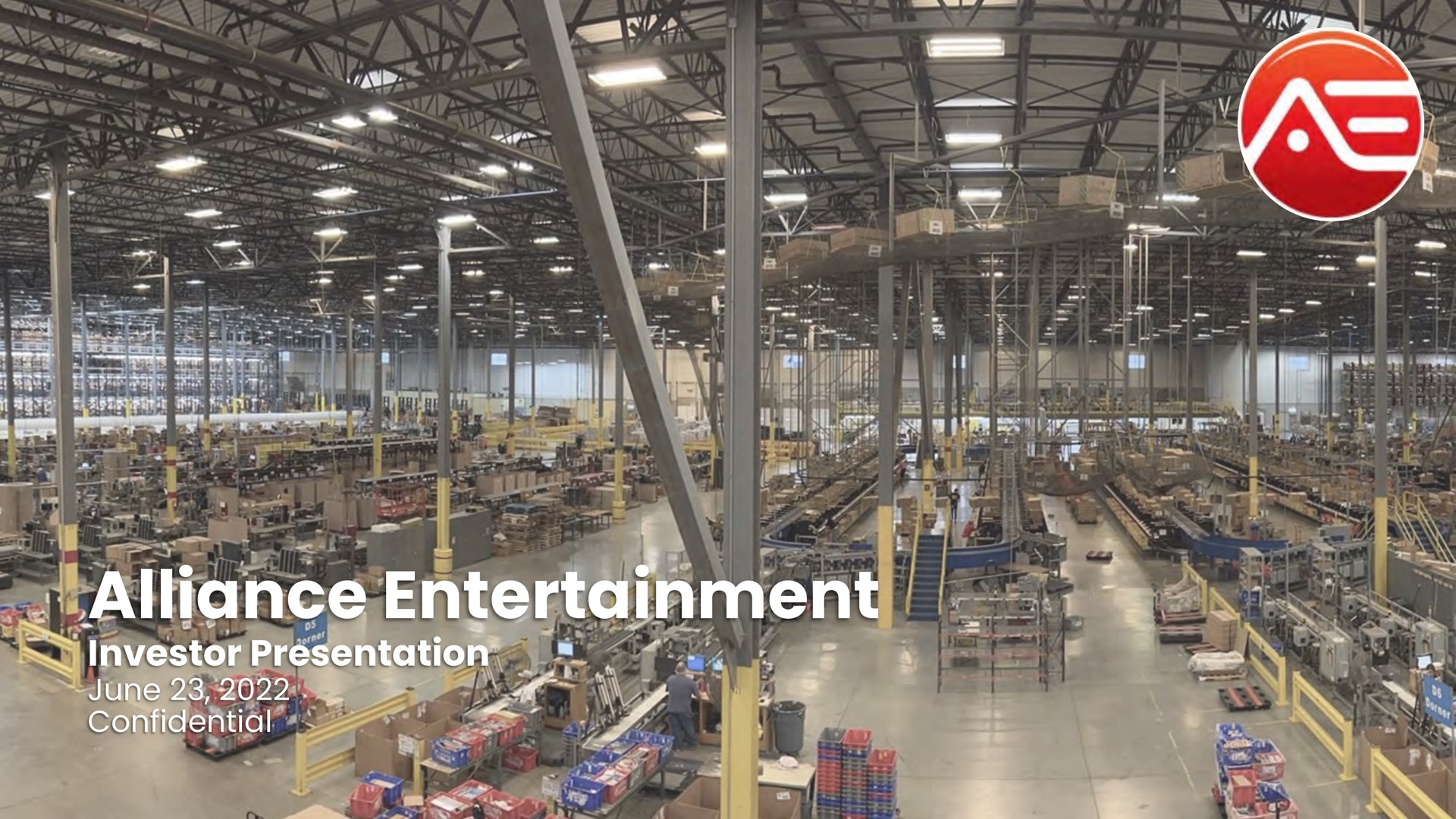 Alliance Entertaiment — Alliance Entertainment investment banking deck slide