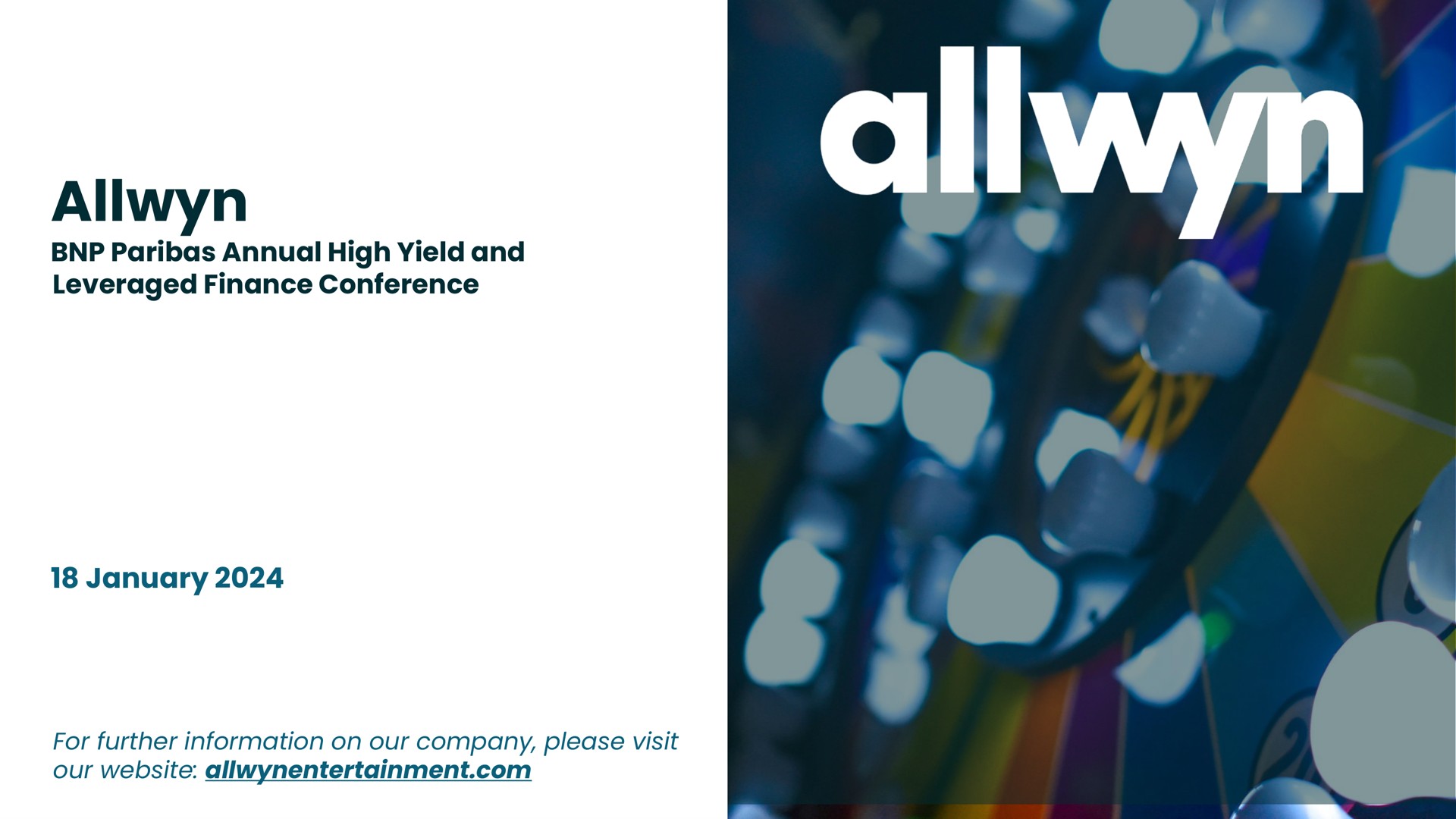 Allwyn investment banking deck slide