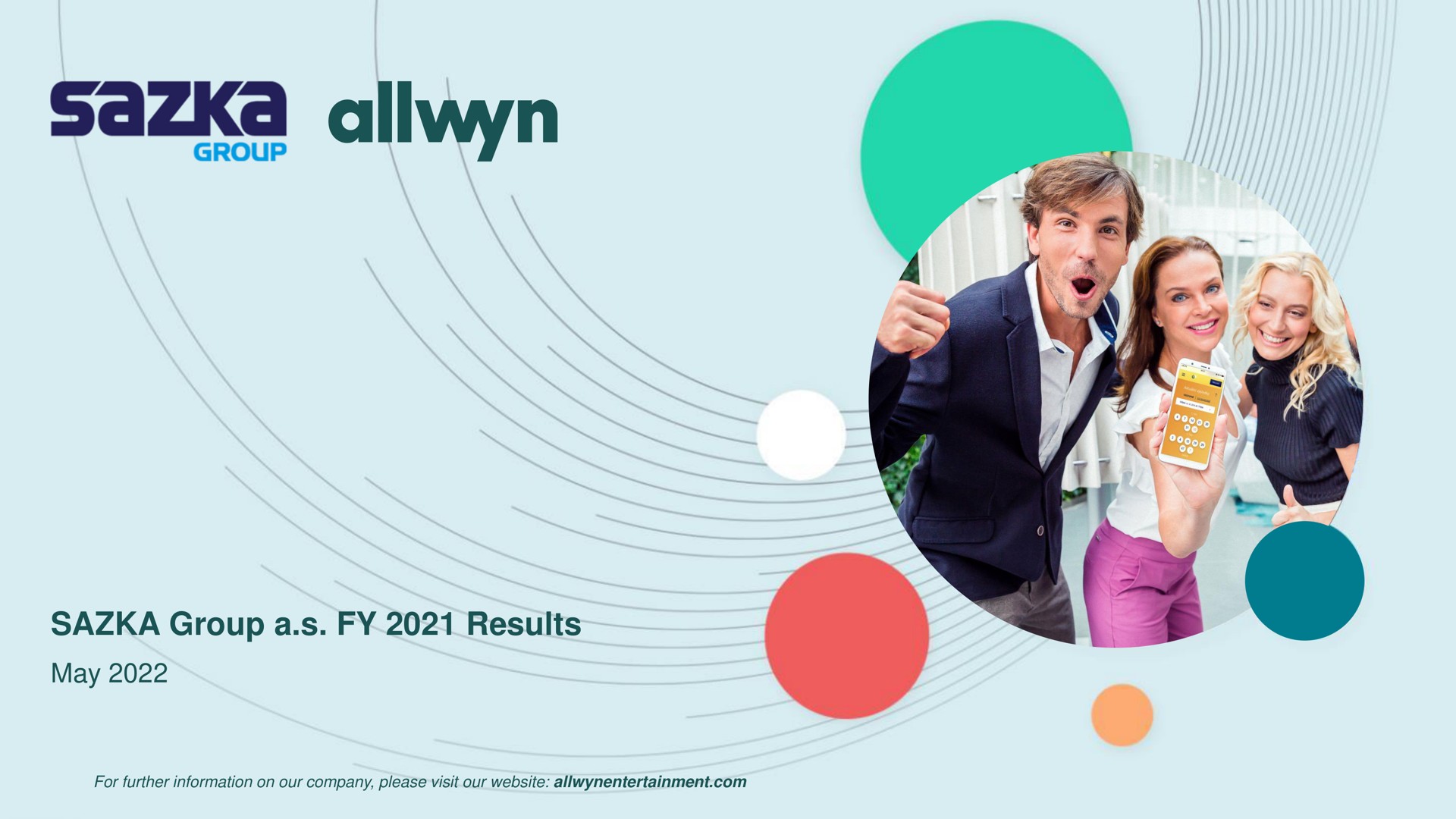 Allwyn — SAZKA Group a.s. FY 2021 Results investment banking deck slide