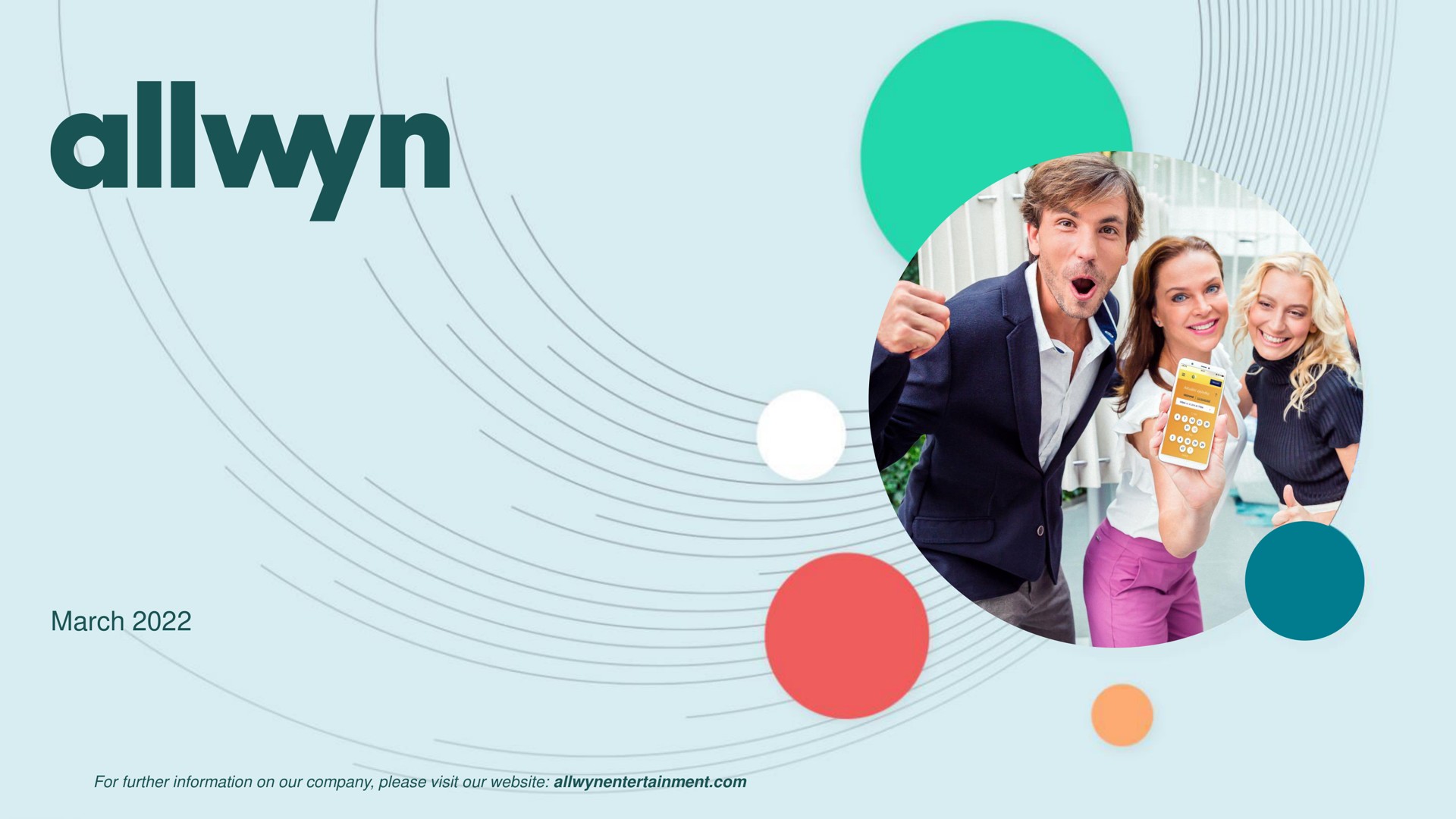 Allwyn — Cover Slide investment banking deck slide