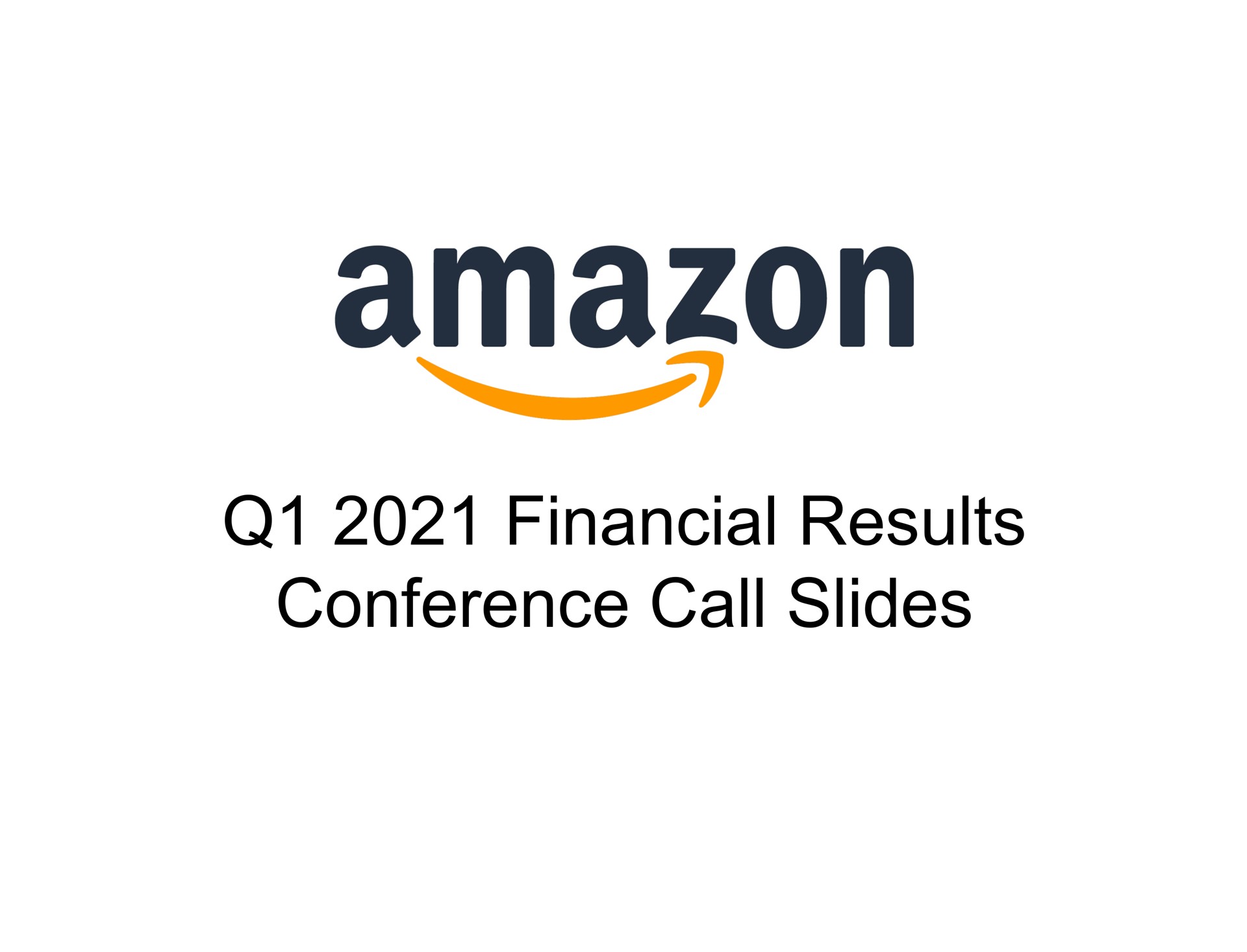 Amazon — cover slide investment banking deck slide