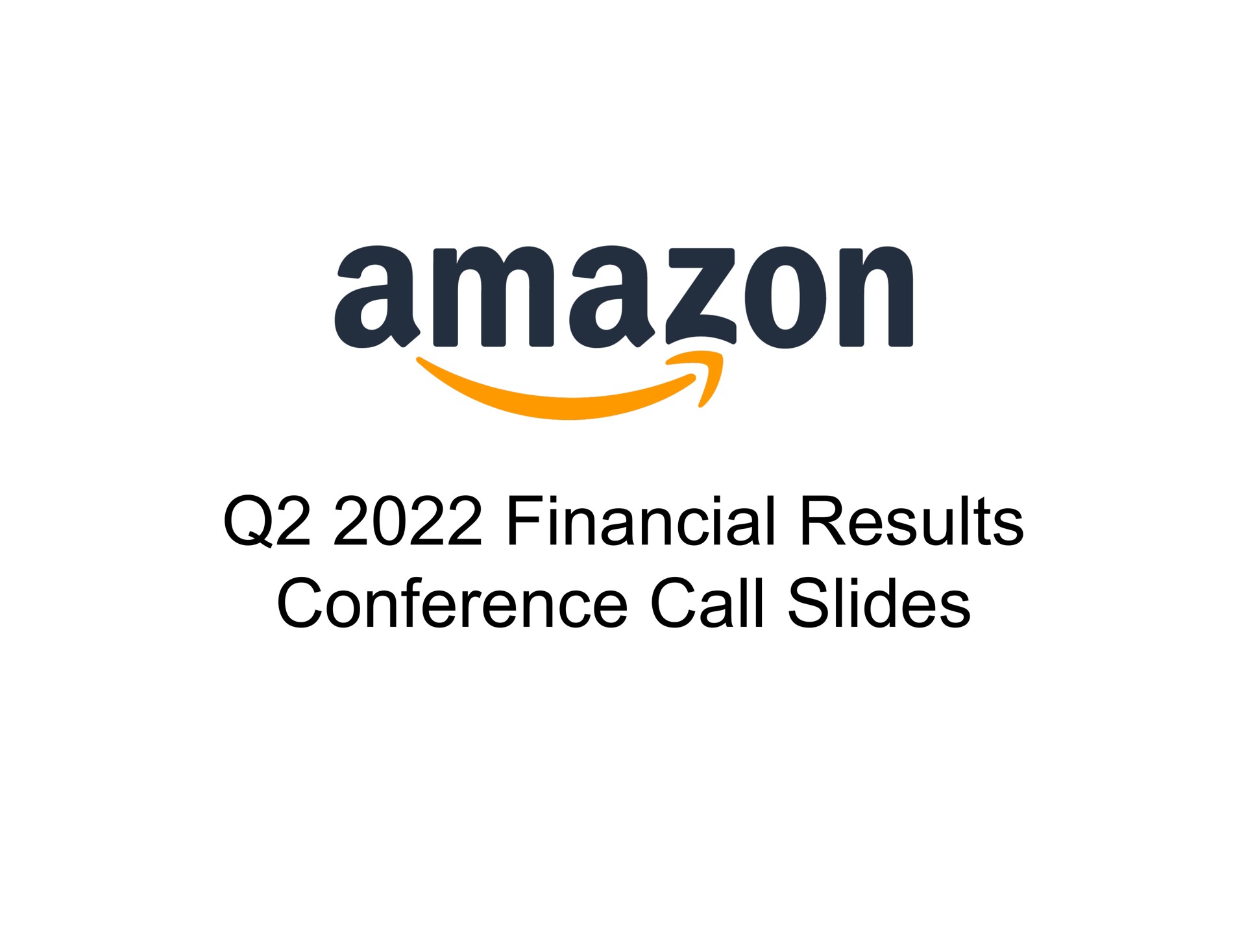 Amazon — cover slide investment banking deck slide