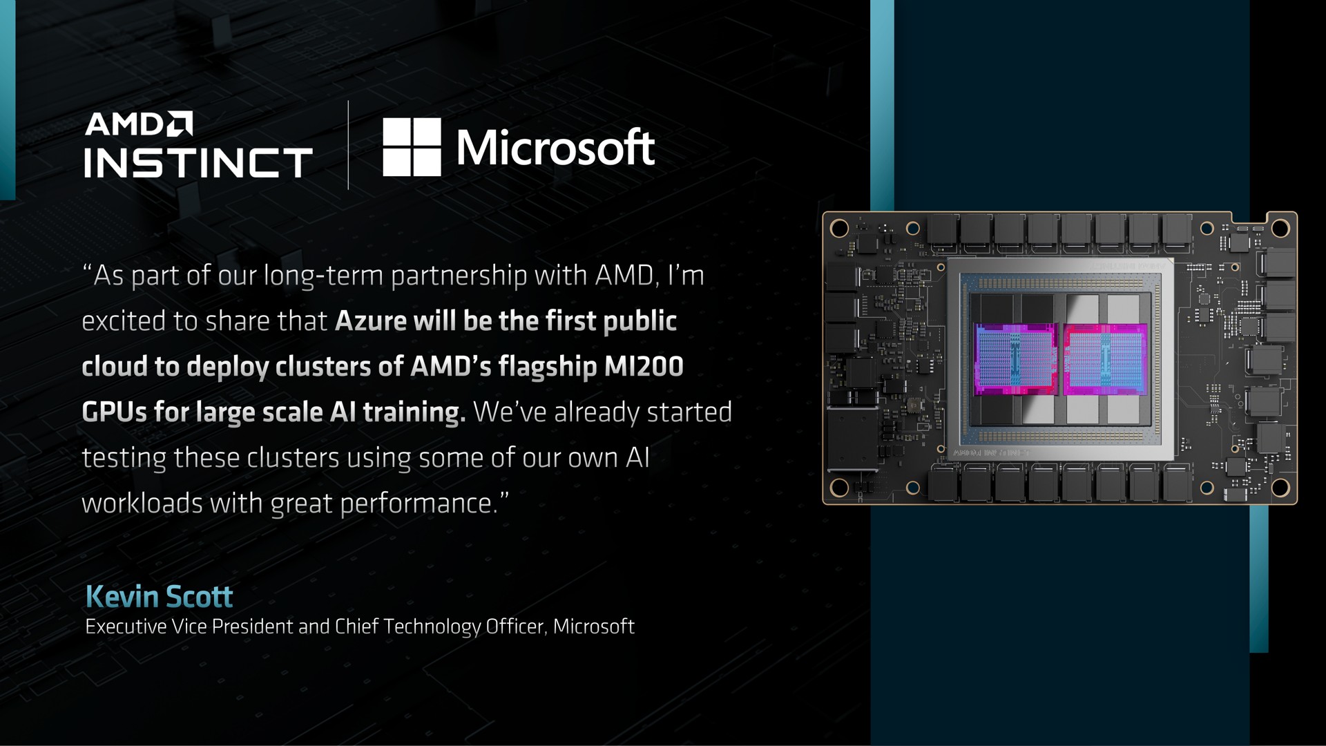 Quote slide 106 from Amd — Advancing Our Journey