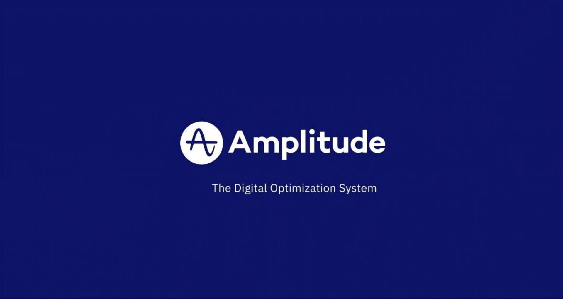Amplitude — Title Slide investment banking deck slide
