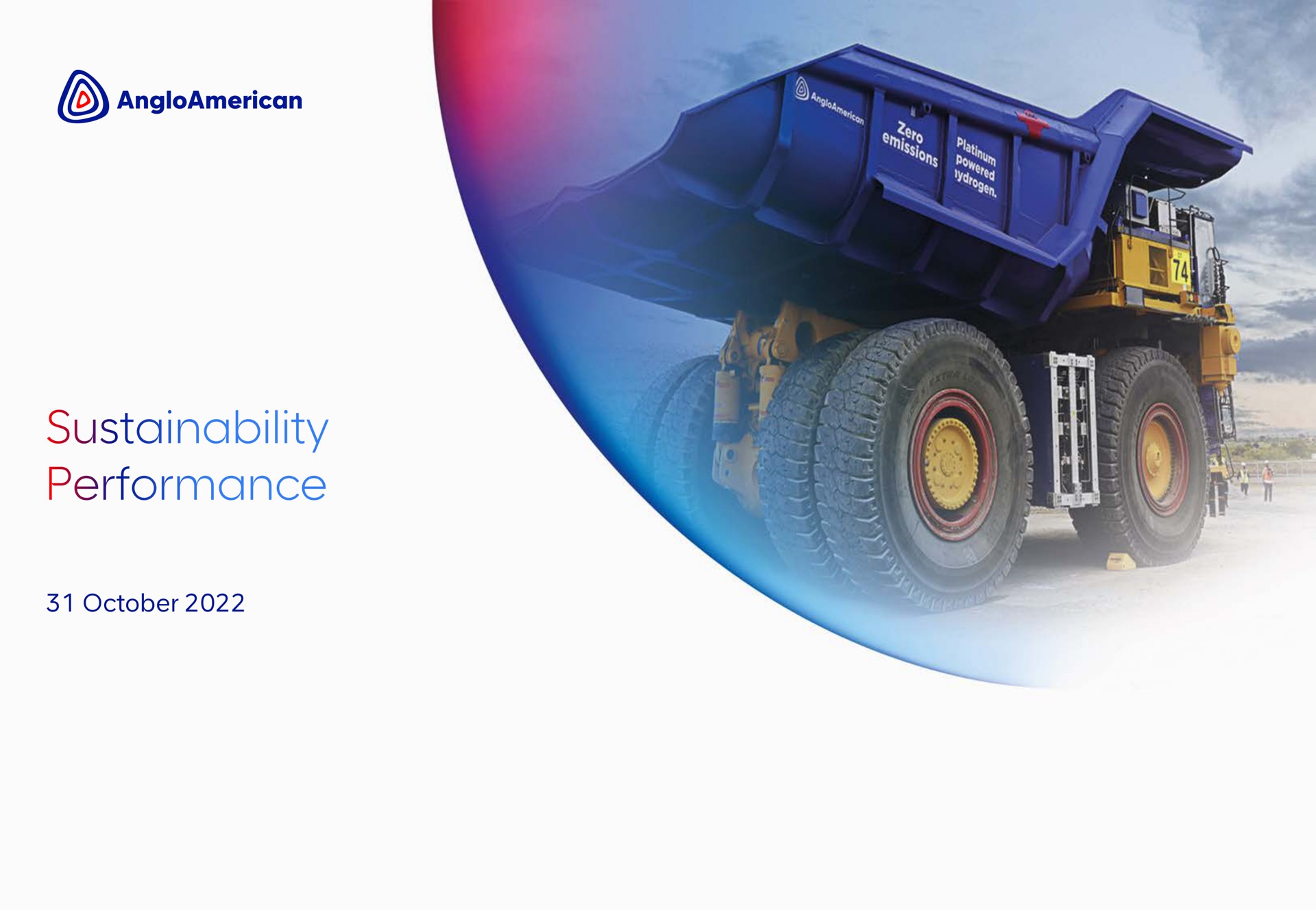 Anglo American — Sustainability Performance investment banking deck slide