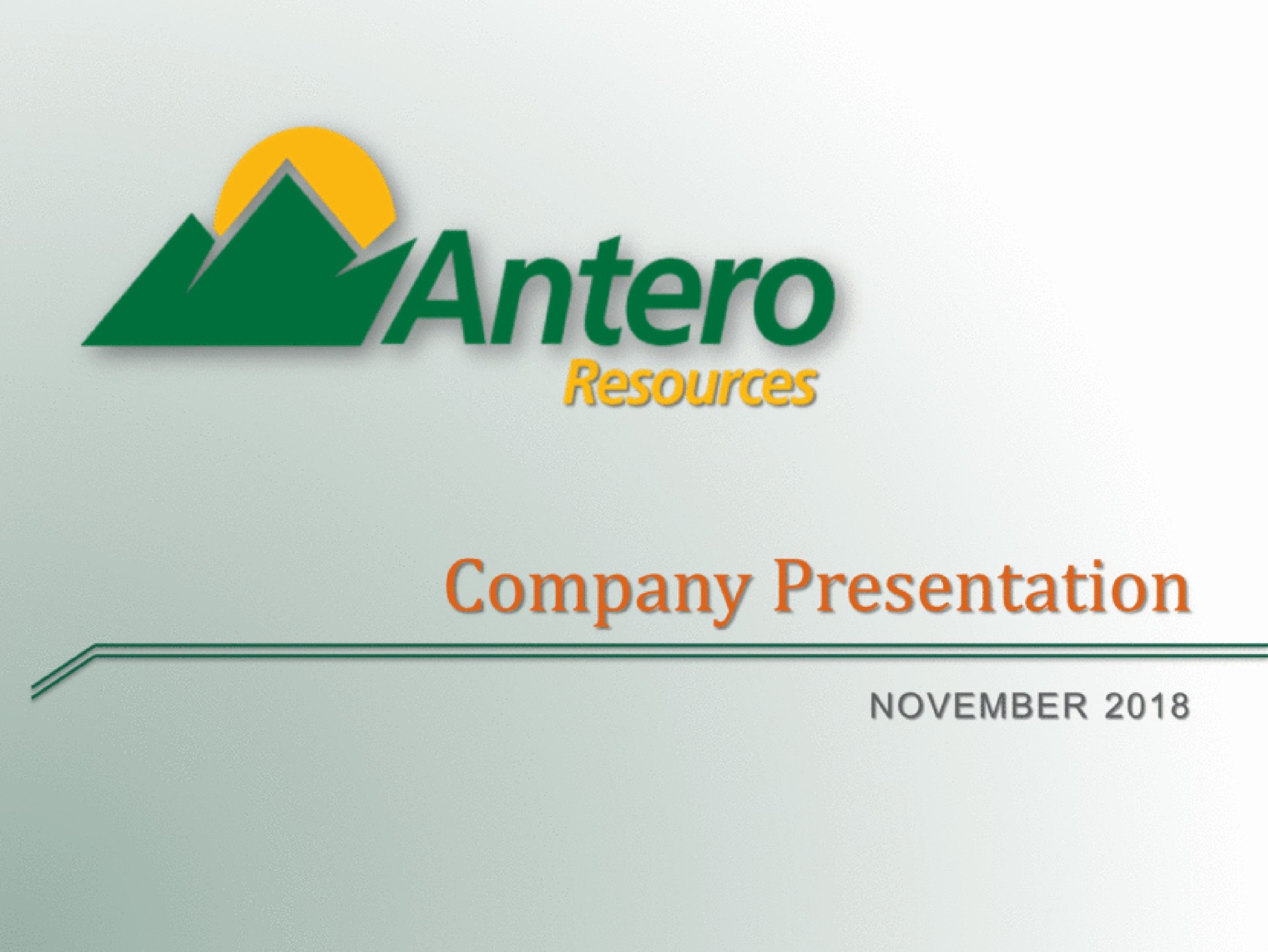 Antero Midstream Partners — cover slide investment banking deck slide
