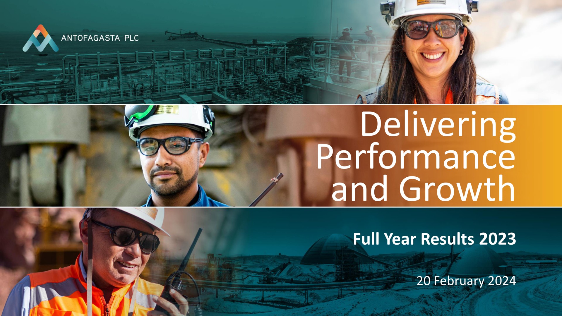 Antofagasta — Delivering Performance and Growth investment banking deck slide
