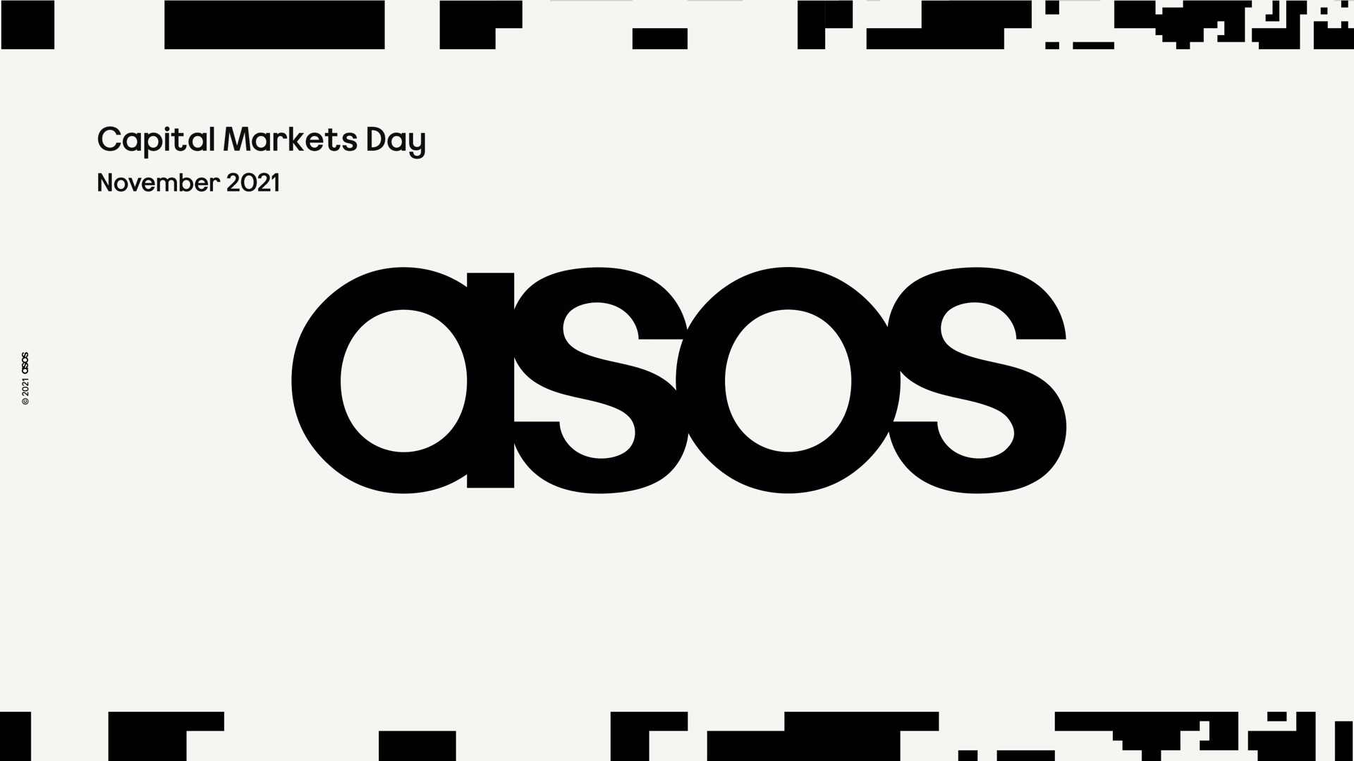 Asos — Capital Markets Day investment banking deck slide