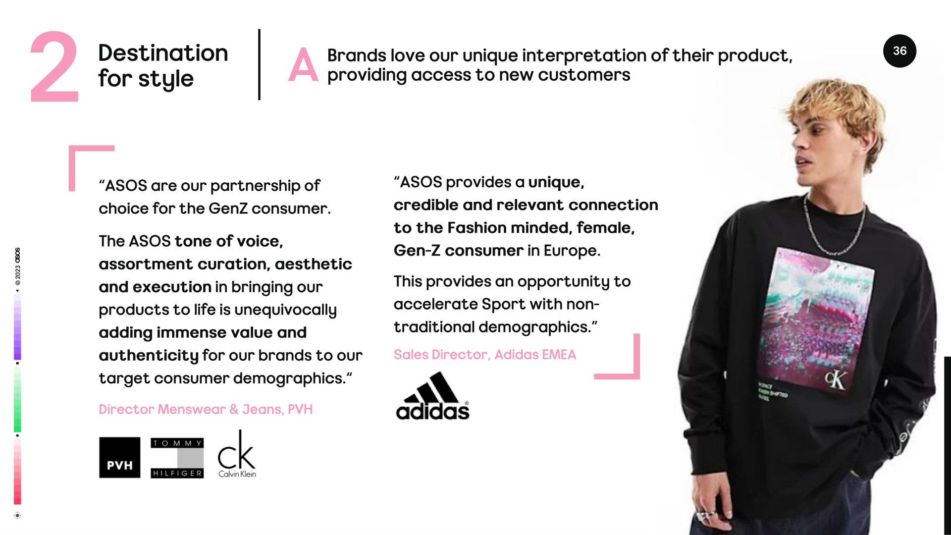 Quote slide 36 from Asos — FY23 Results & Strategy Update