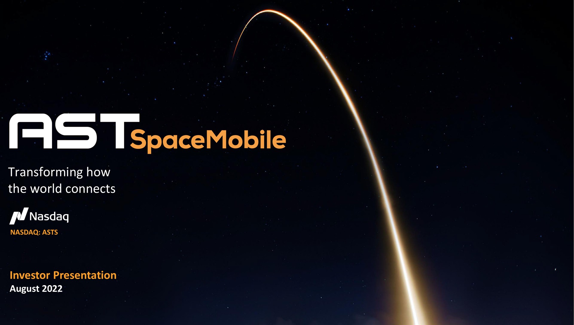 Ast Spacemobile investment banking deck slide